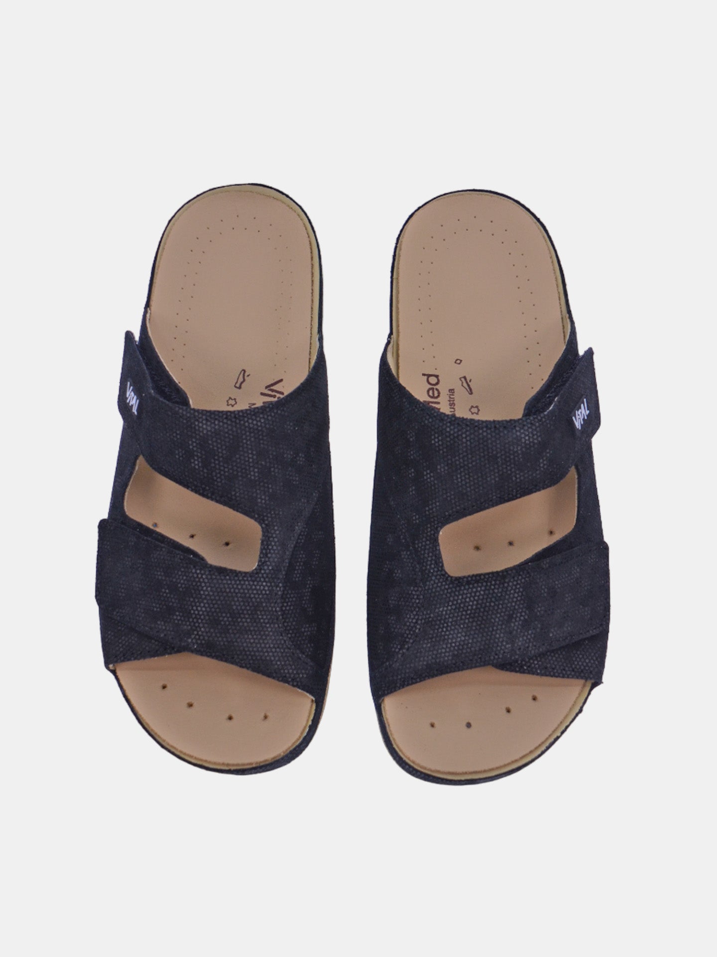 Vital 0625MAS Women's Slider Sandals #color_Black