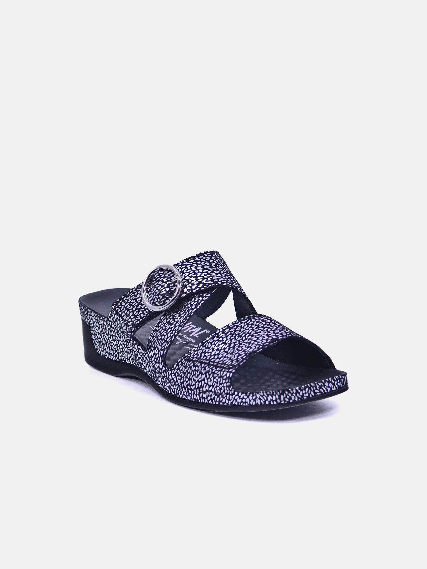 Vital 08061AS Women's Slider Sandals #color_Black