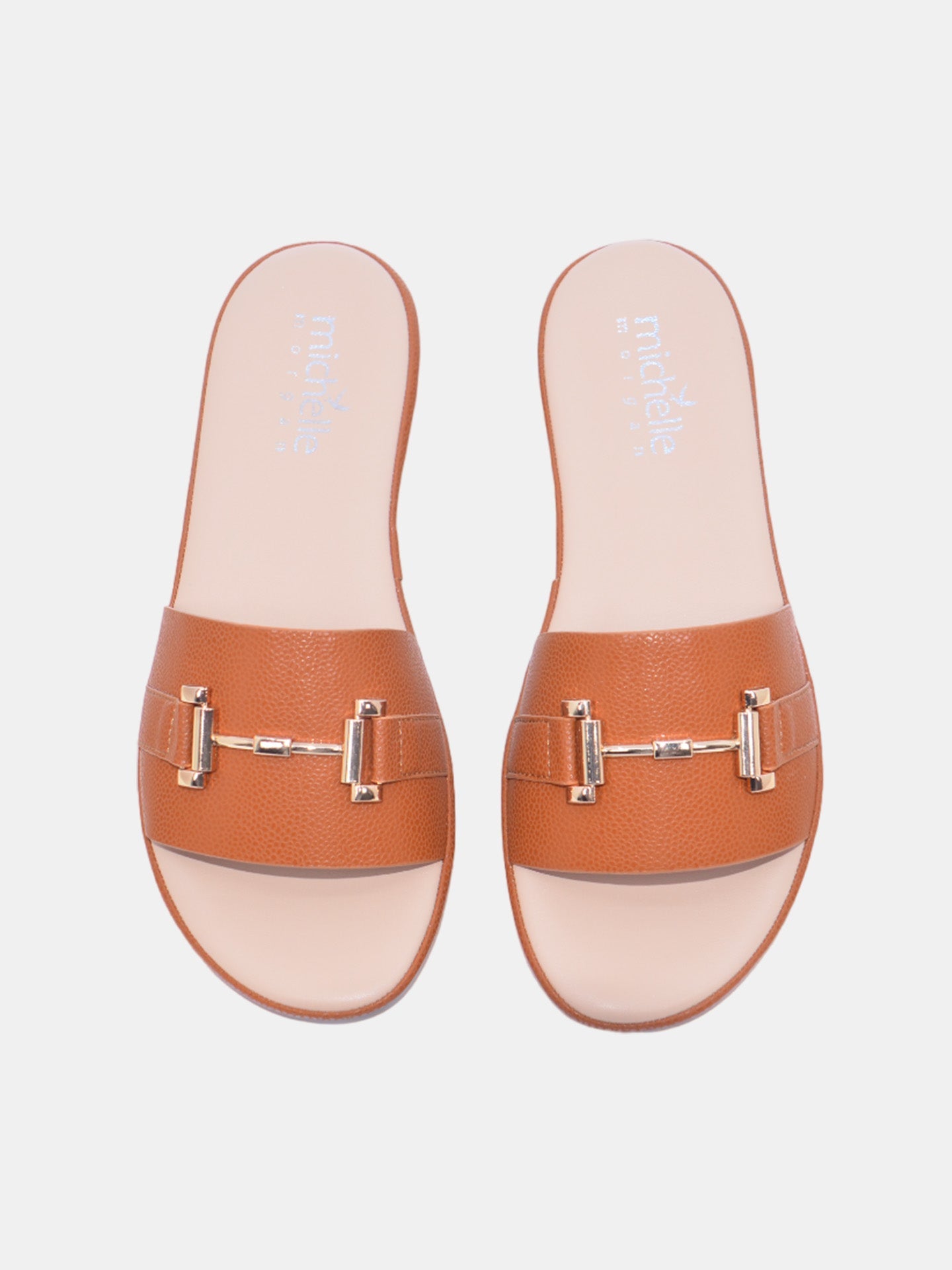 Michelle Morgan 114RC676 Women's Flat Sandals #color_Light Brown