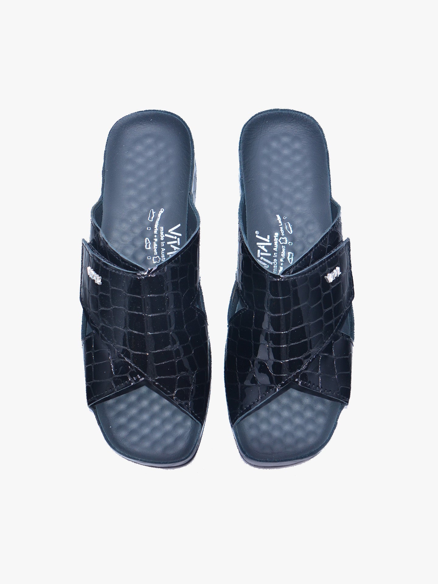 Vital 08060 Women's Slider Sandals #color_Black