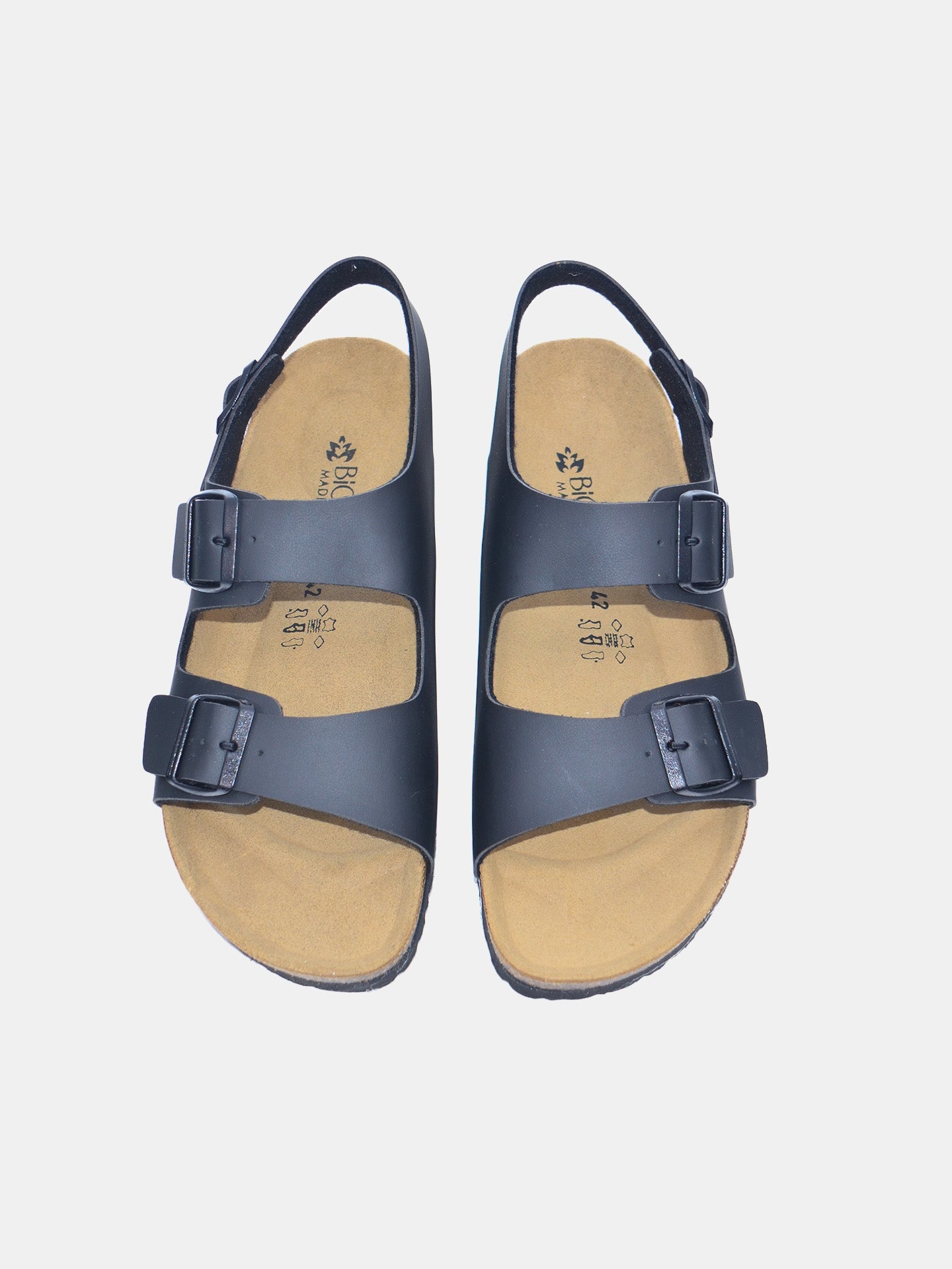 Biochic Men's Milano Sandals #color_Black