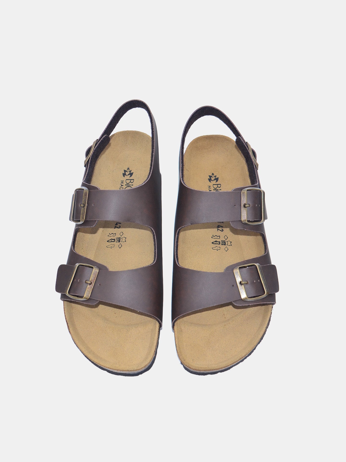 Biochic Men's Milano Sandals #color_Maroon