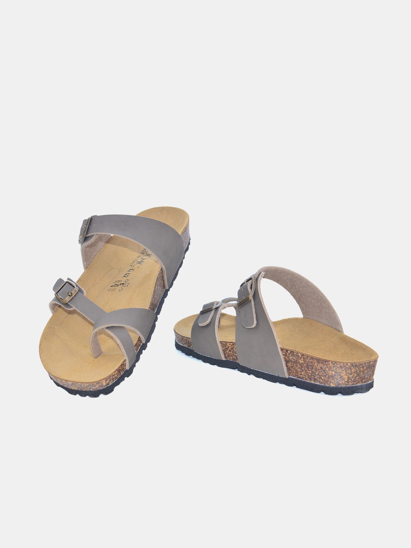 Biochic Men's Toe Type Sandals #color_Brown