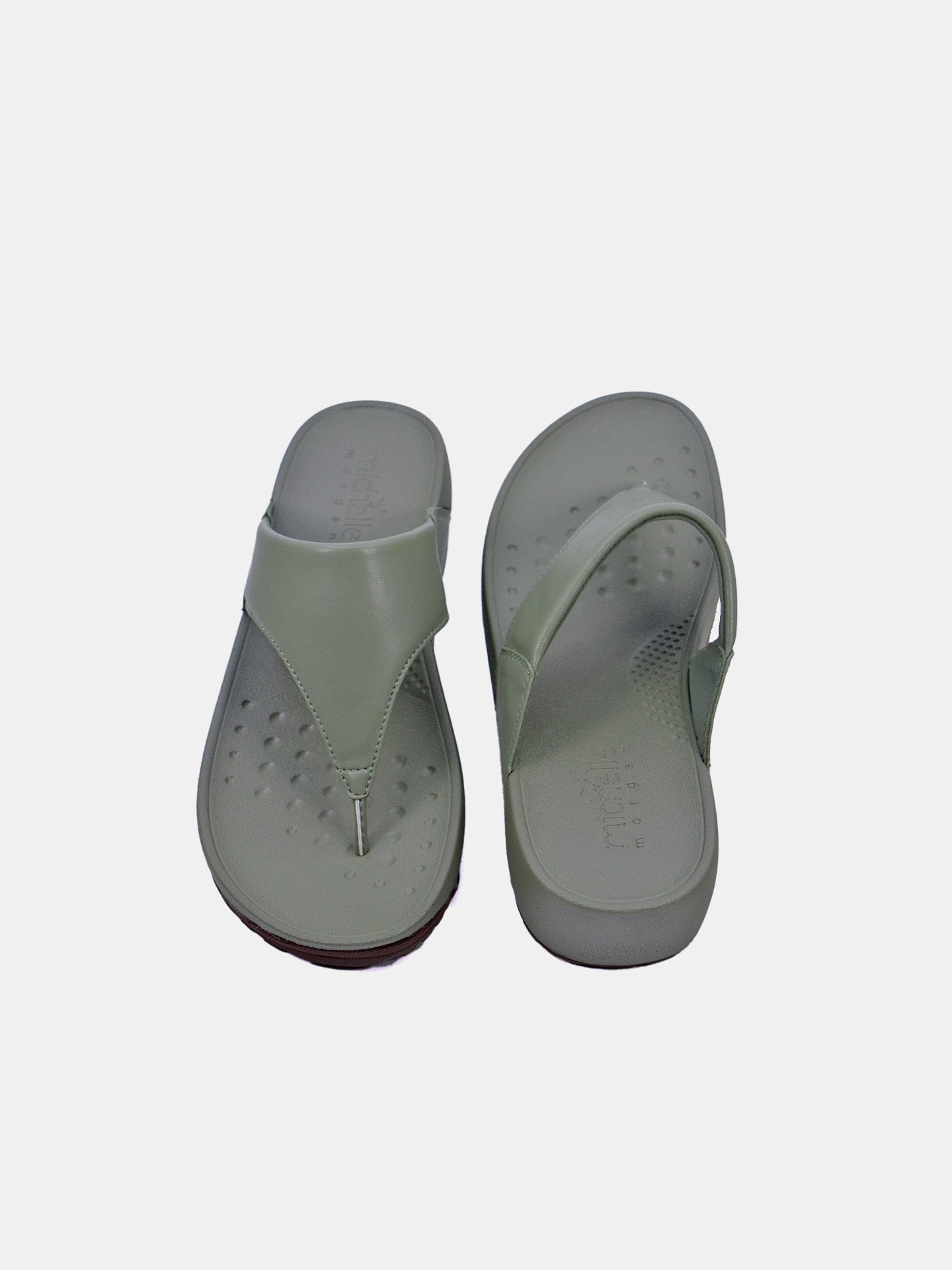 Michelle Morgan 214RJ876 Women's Sandals #color_Green
