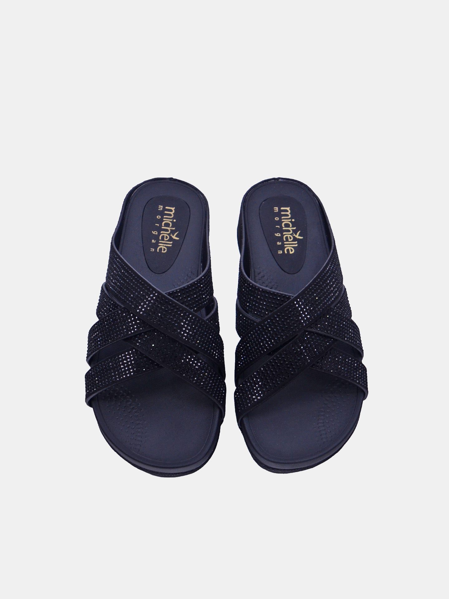 Michelle Morgan 114RC278 Women's Casual Sandals #color_Black