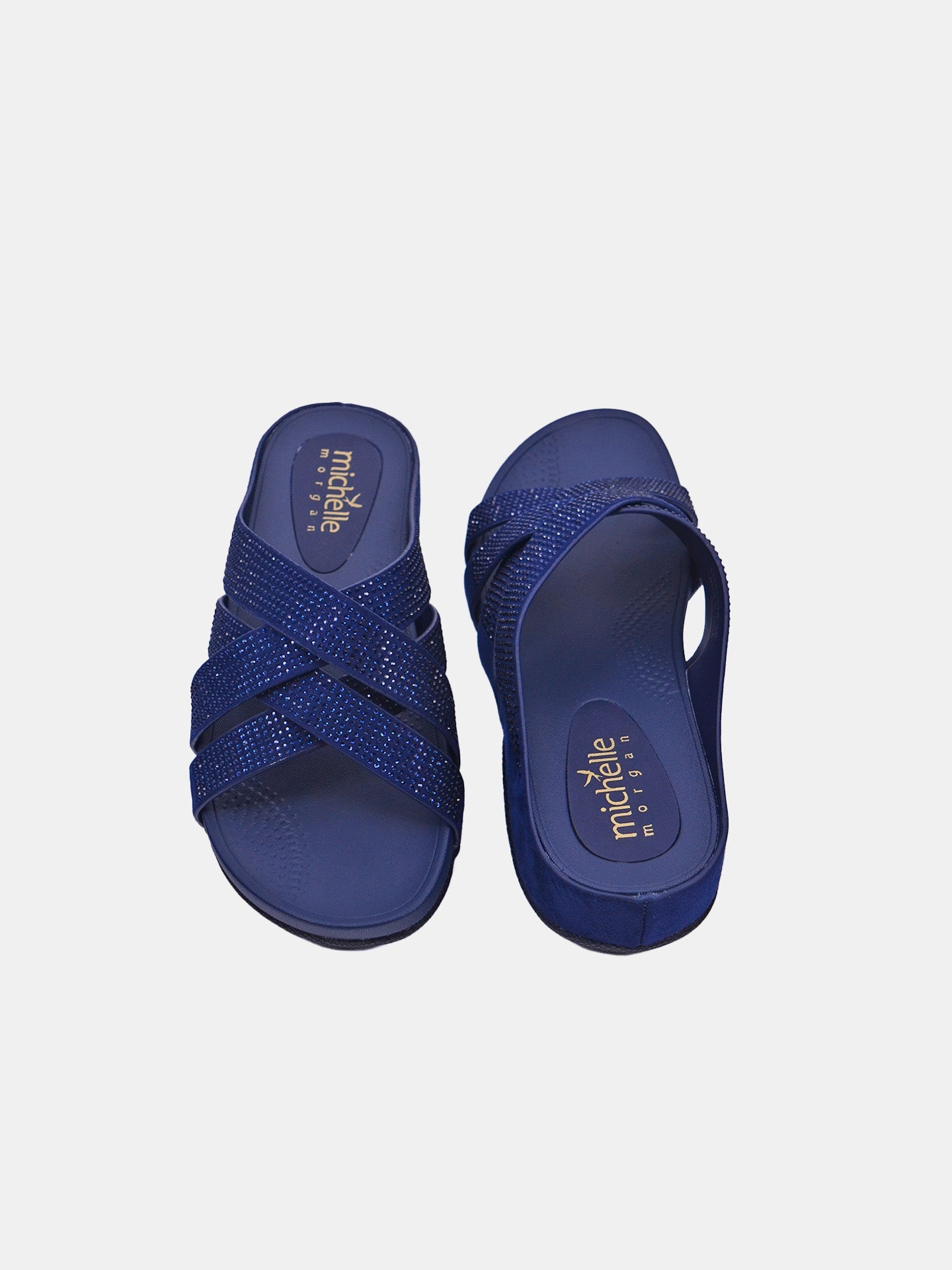 Michelle Morgan 114RC278 Women's Casual Sandals #color_Navy