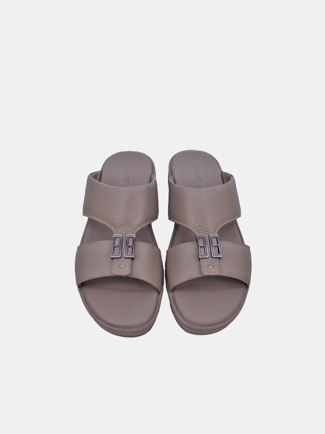 Barjeel Uno SP1-012 Men's Arabic Sandals #color_Beige