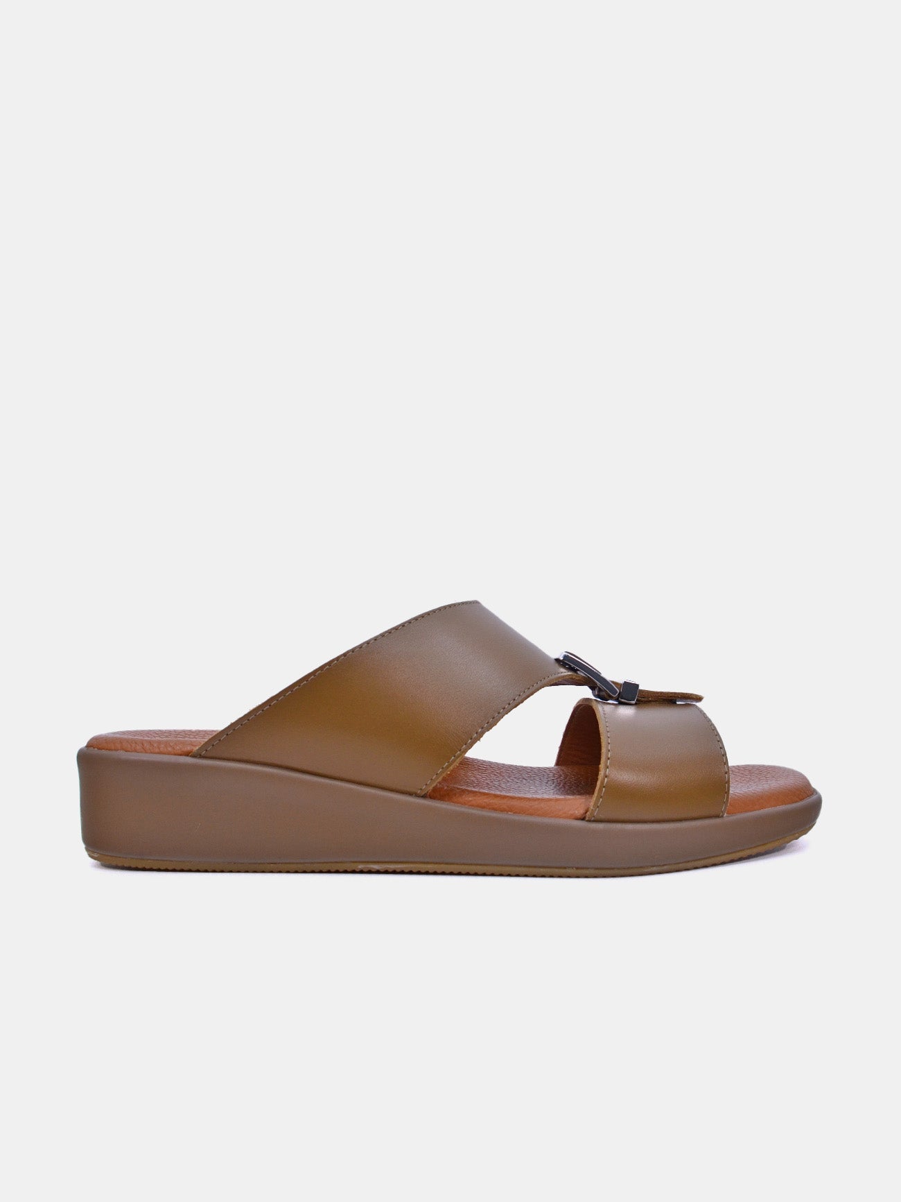 Barjeel Uno BGT-01 Men's Arabic Sandals #color_Brown
