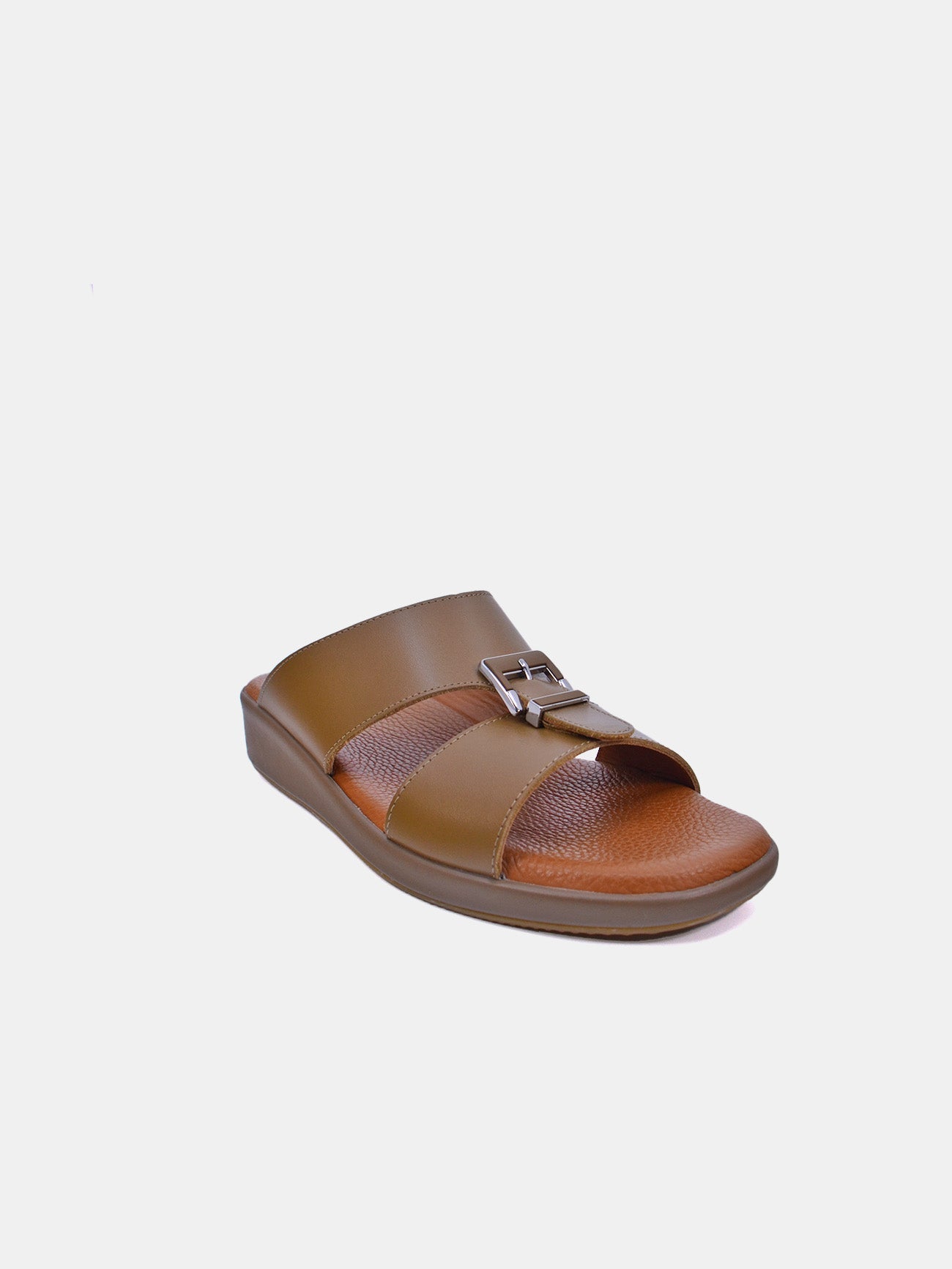 Barjeel Uno BGT-01 Men's Arabic Sandals #color_Brown