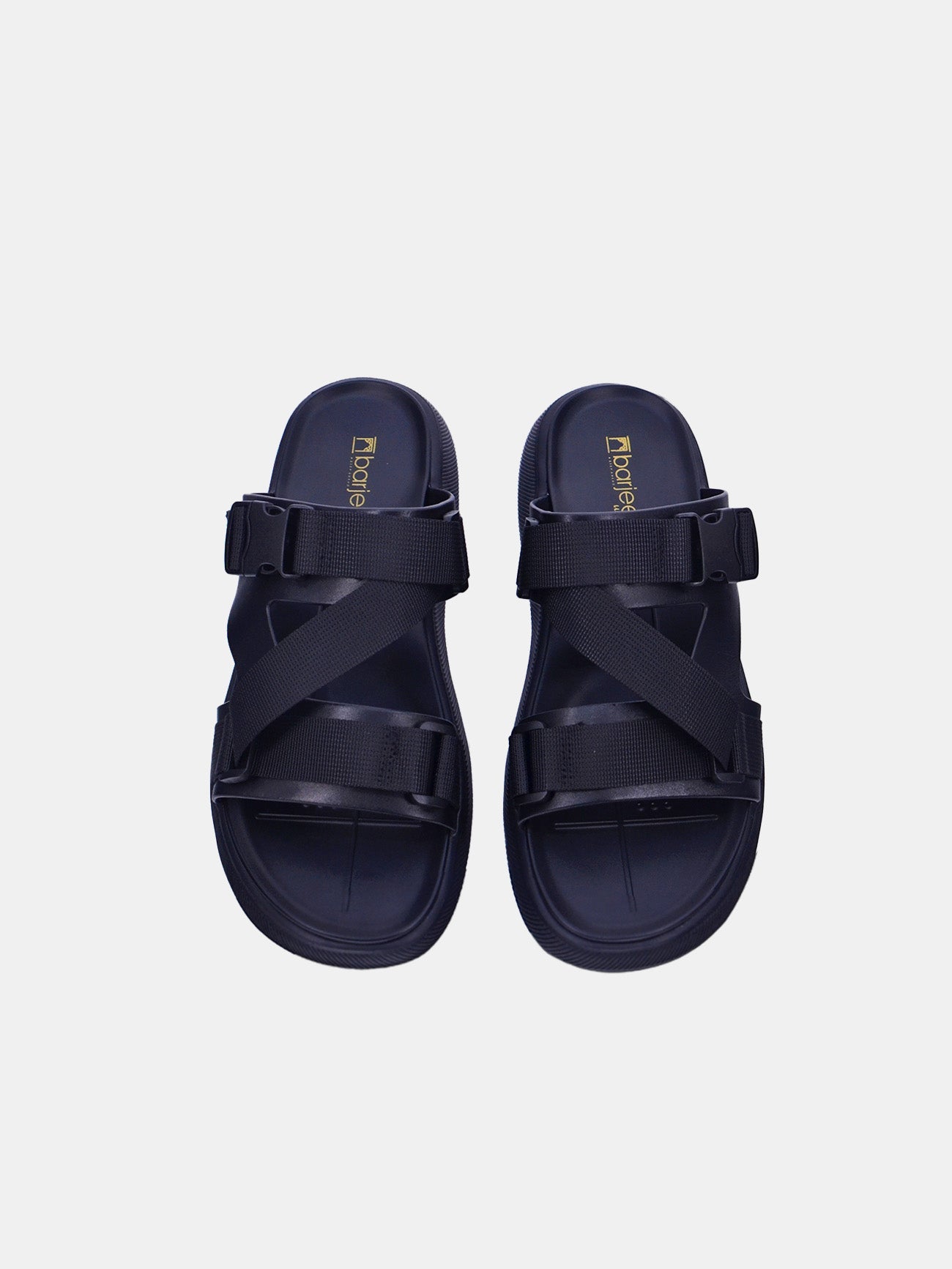 Barjeel Uno 9182-13 Men's Sandals #color_Black