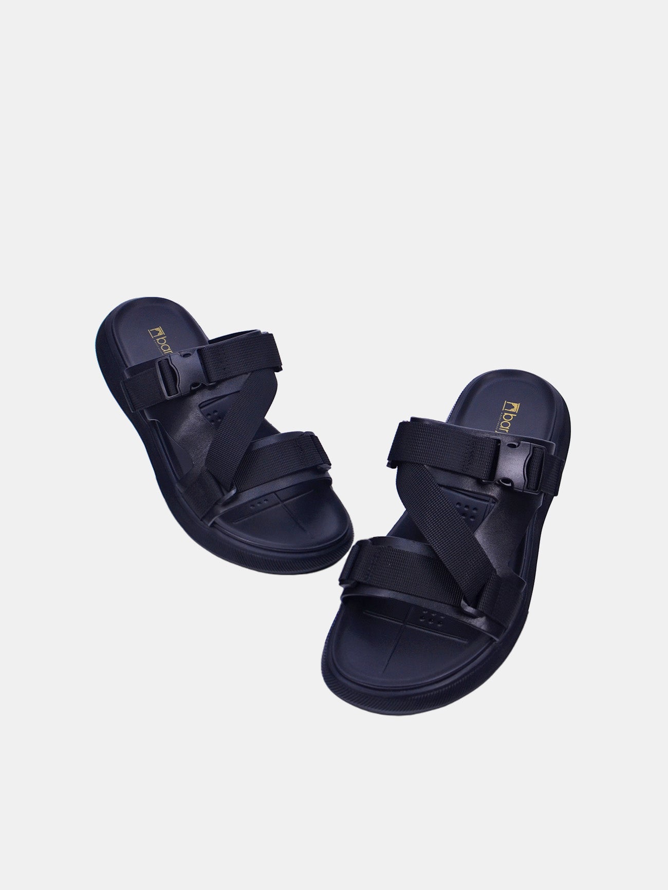 Barjeel Uno 9182-13 Men's Sandals #color_Black