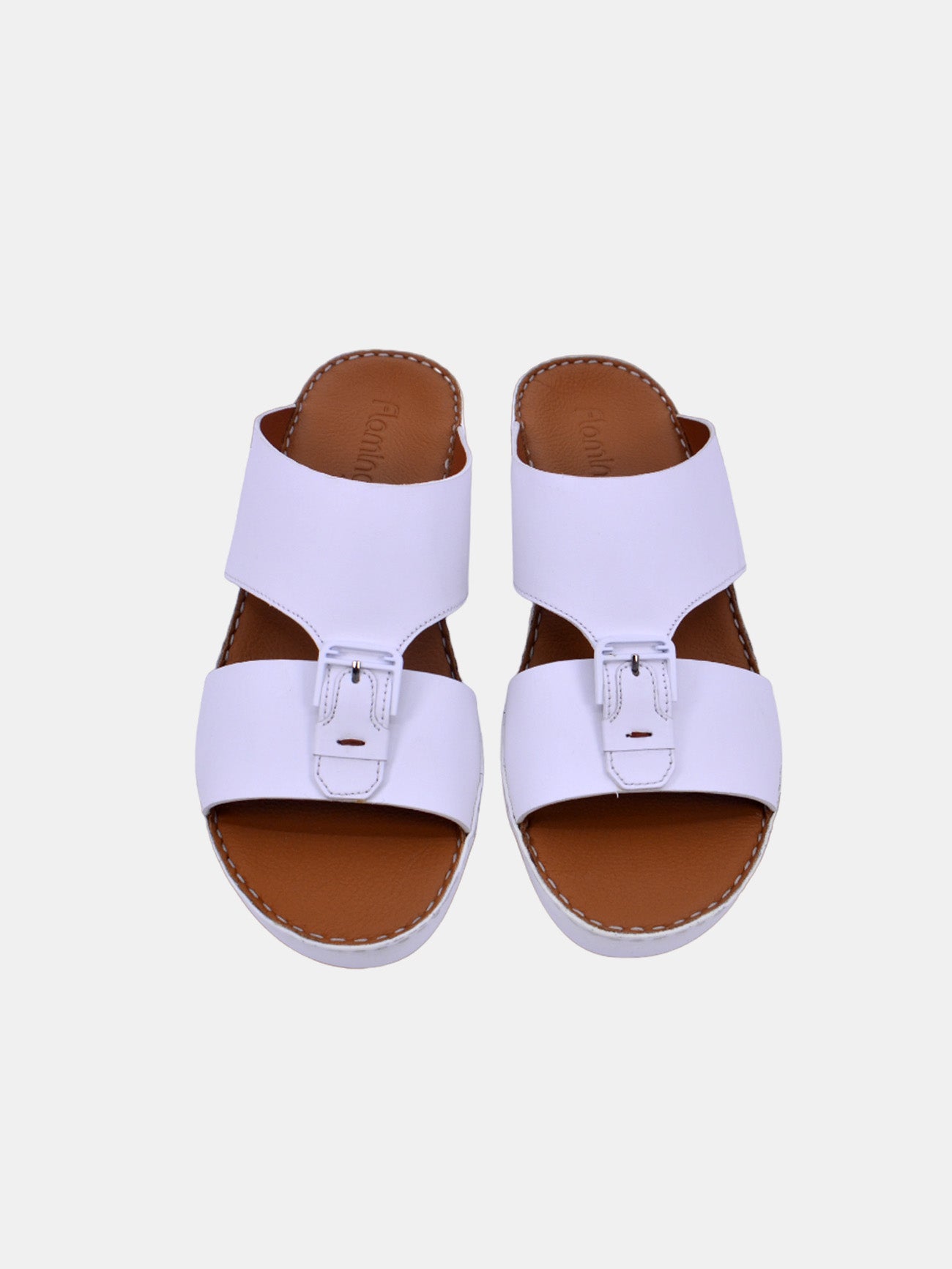 Flamingo FS-1-95 Men's Arabic Sandals #color_White