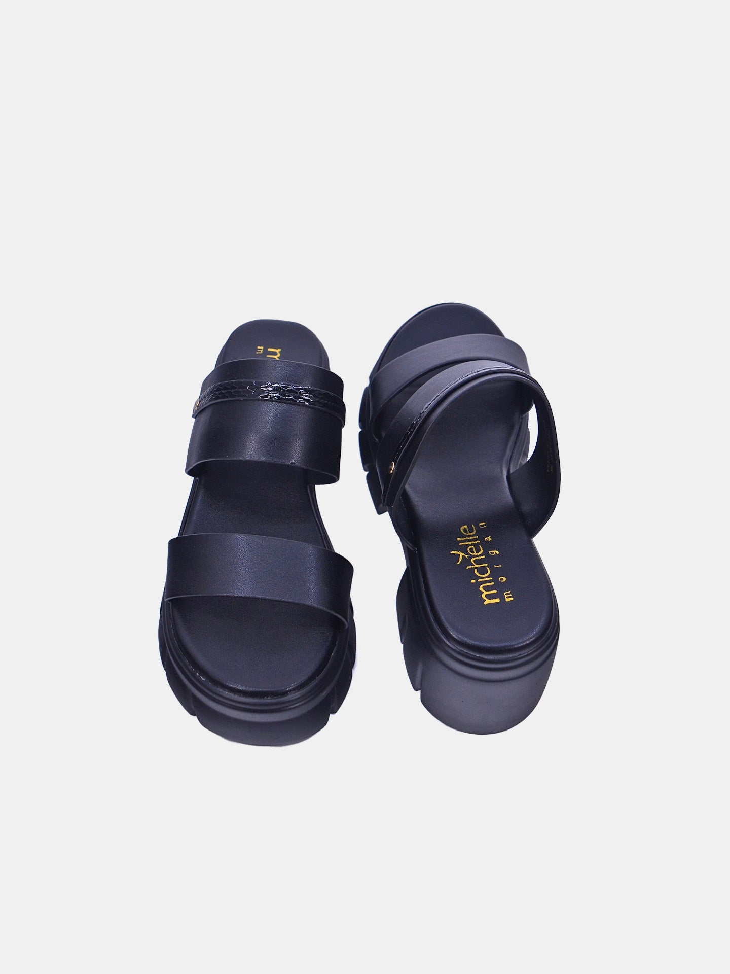 Michelle Morgan 214RJ635 Women's Sandals #color_Black