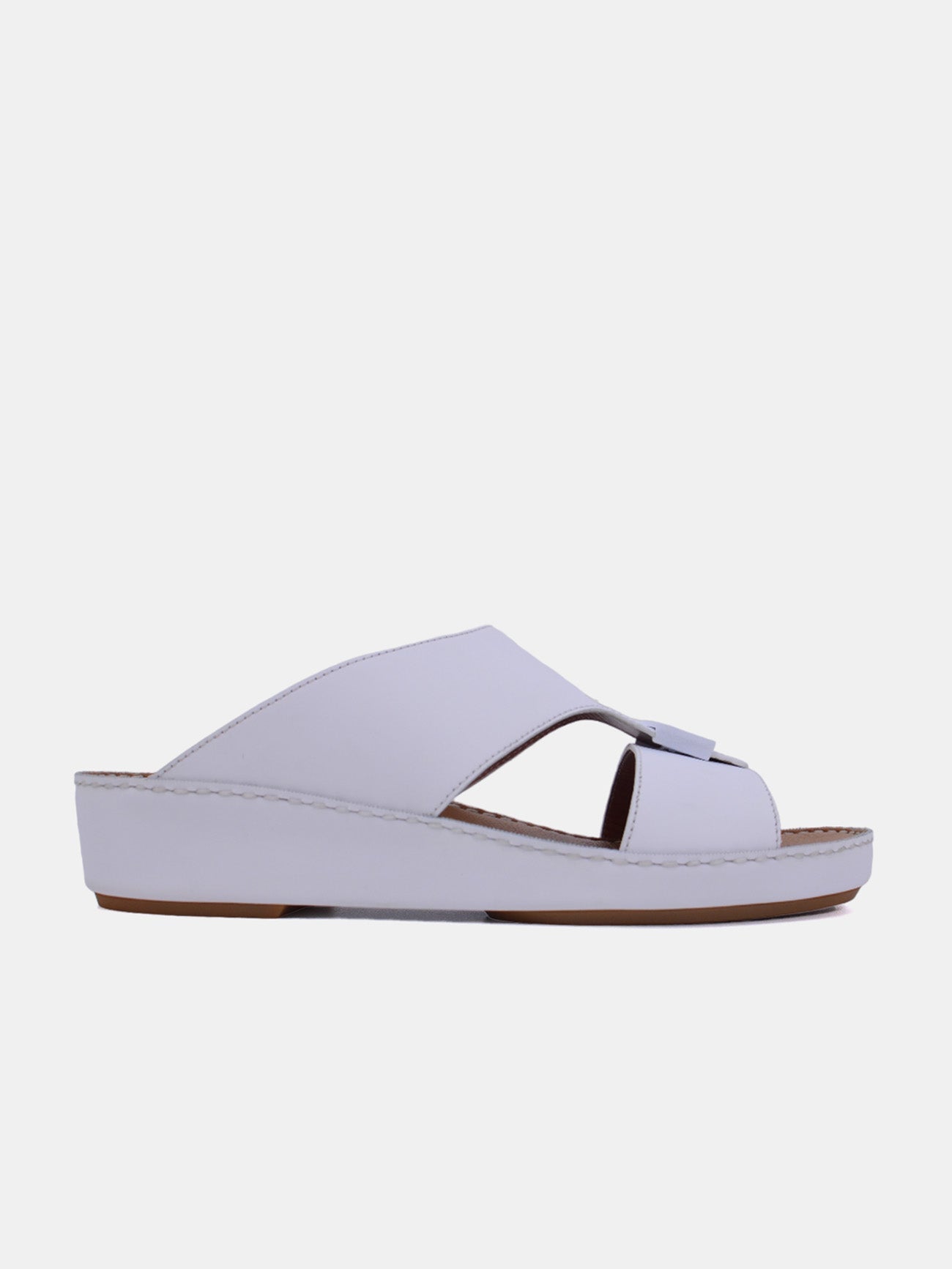 Flamingo FS1-86 Men's Arabic Sandals #color_White