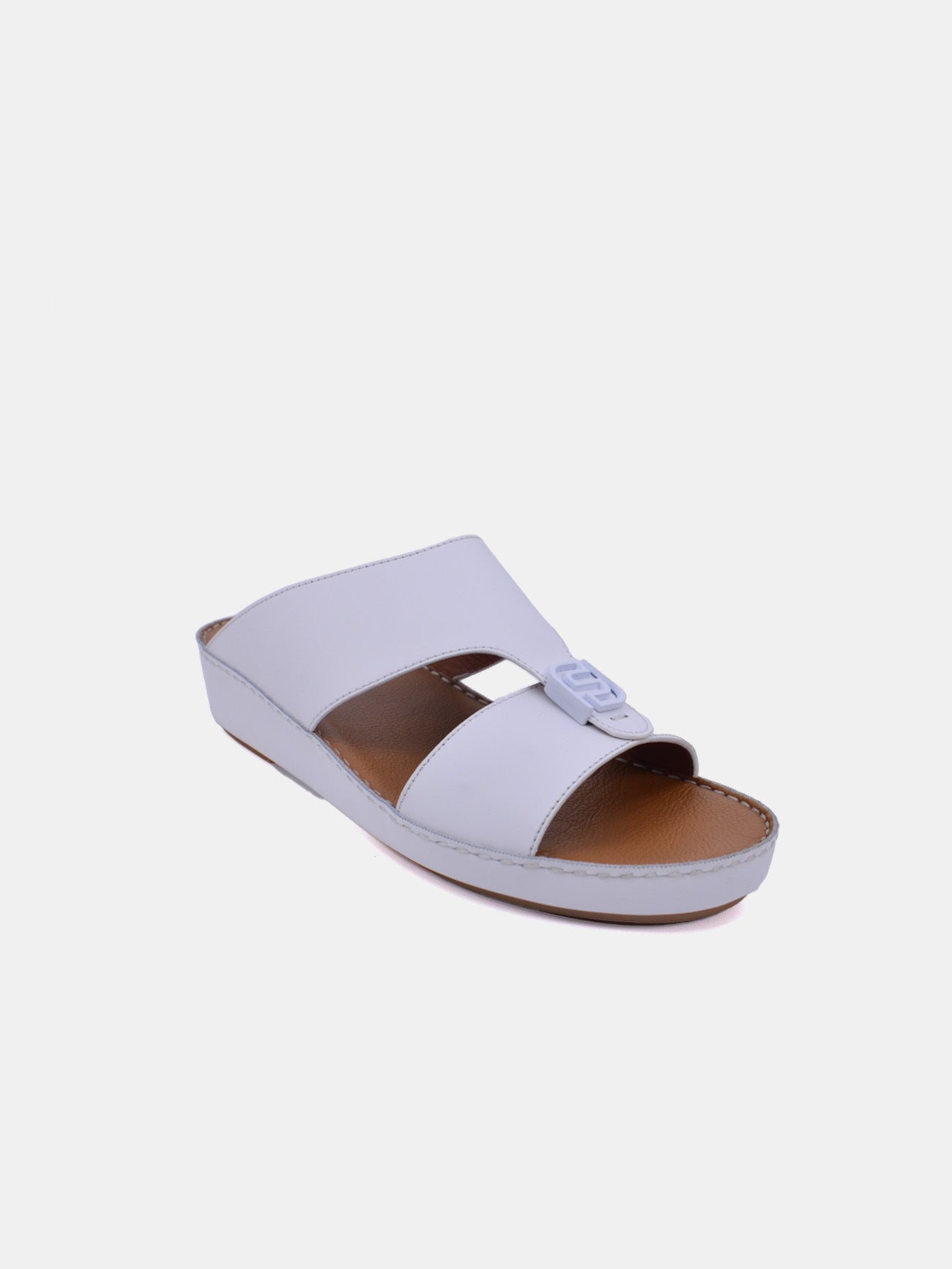 Flamingo FS1-86 Men's Arabic Sandals #color_White