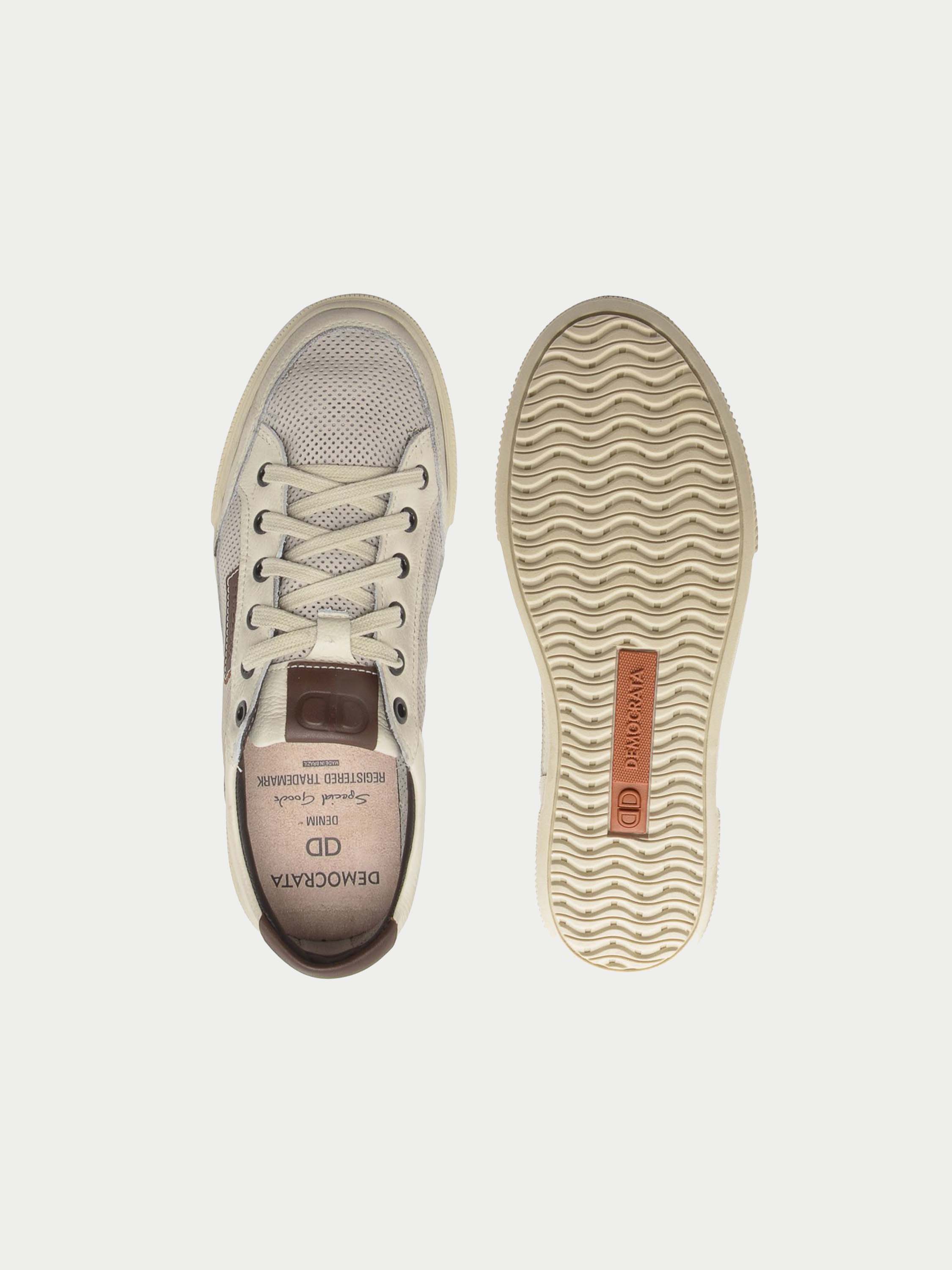 Democrata Cooper Denim Men's Lace Up Shoes #color_Gray