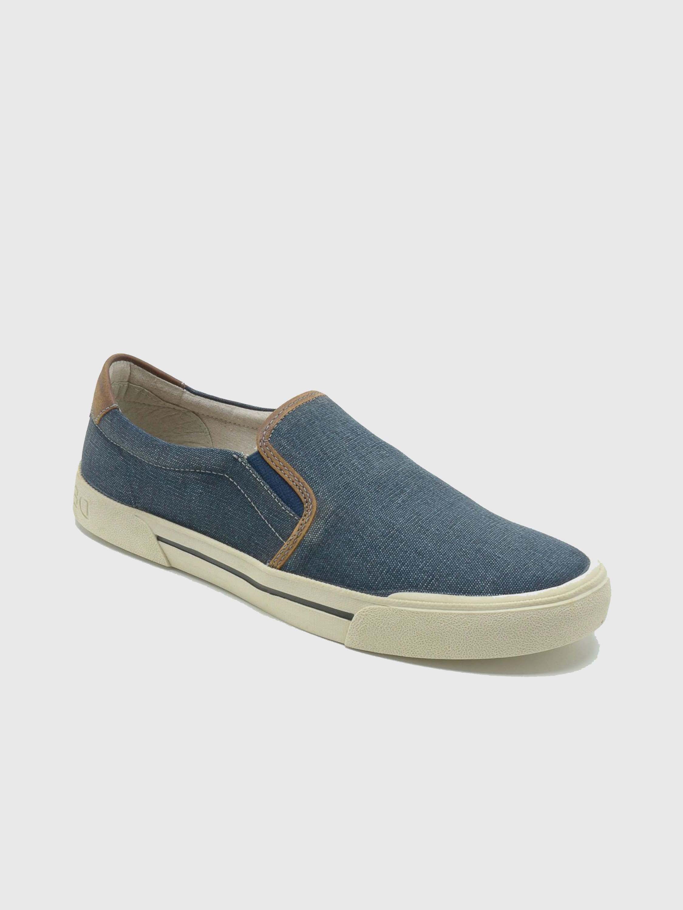 Democrata Blow Men's Casual Slip On Shoes #color_Blue