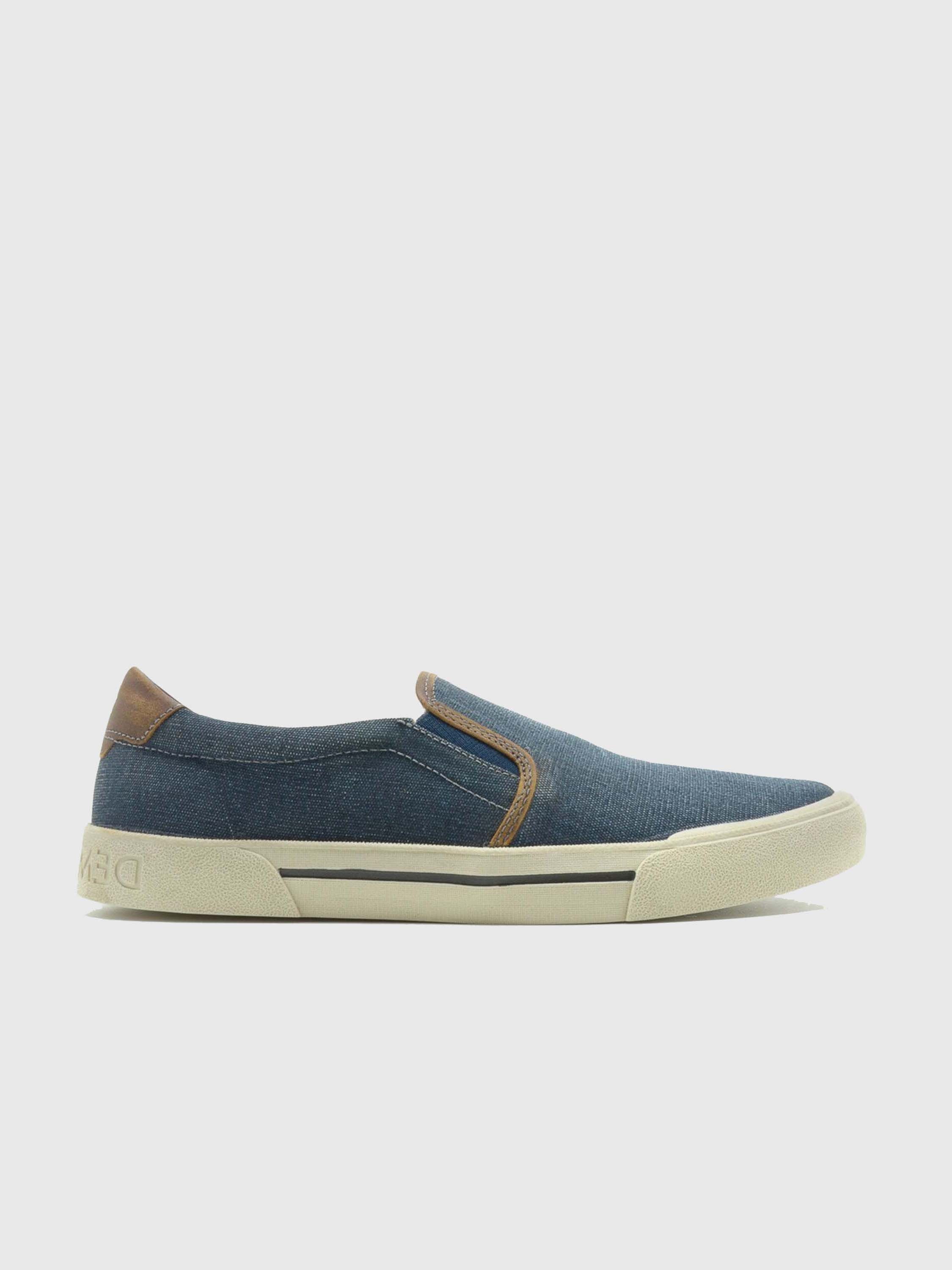 Democrata Blow Men's Casual Slip On Shoes #color_Blue