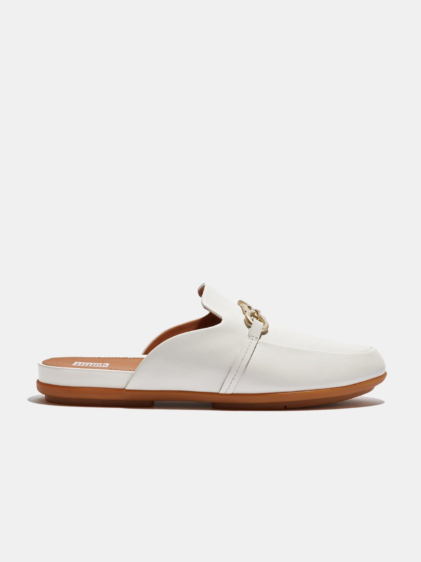 Fitflop Women's Gracie Chain Leather Mules #color_Beige