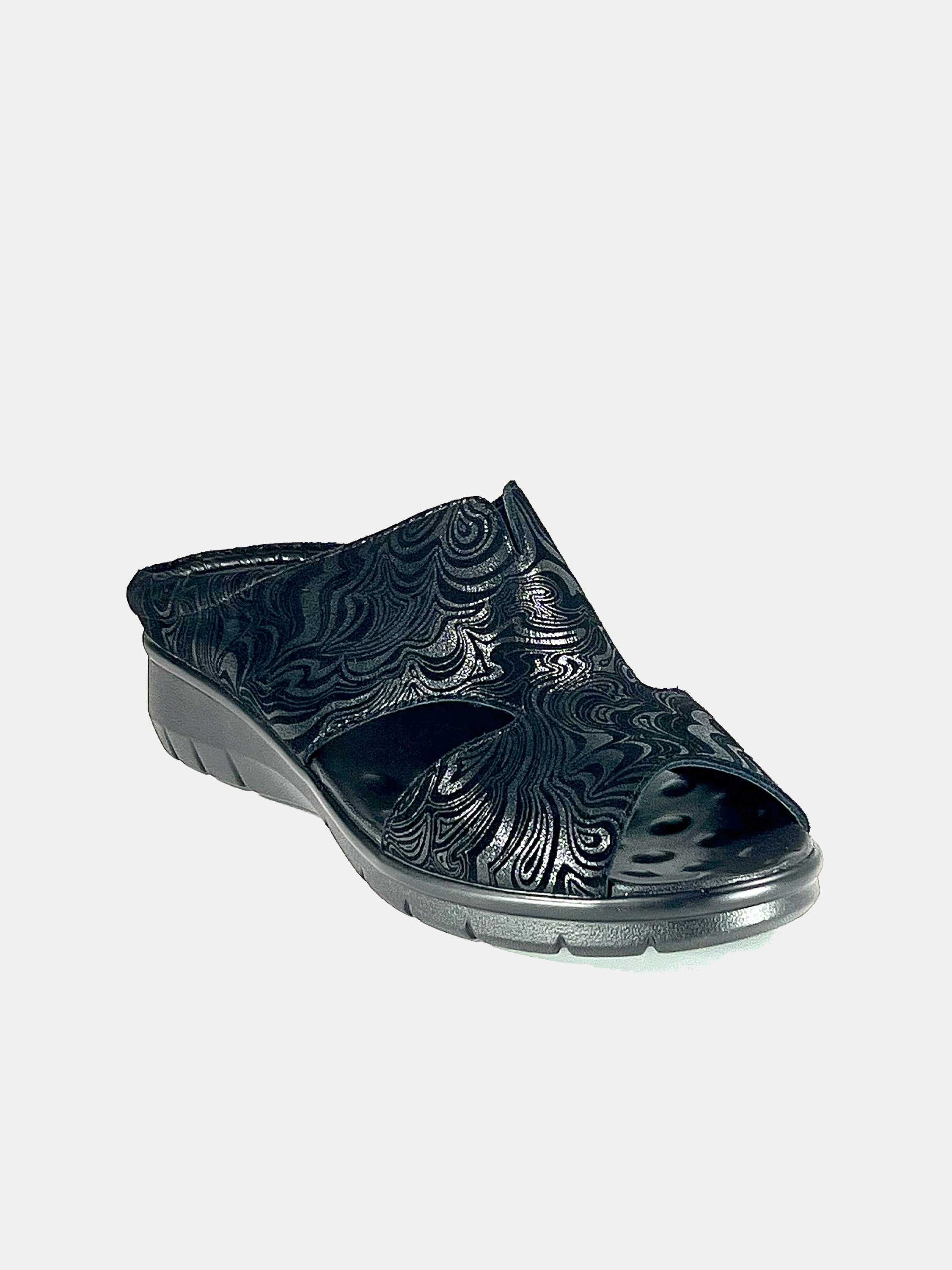 Michelle Morgan 18397-A15 Women's Flat Sandals #color_Black