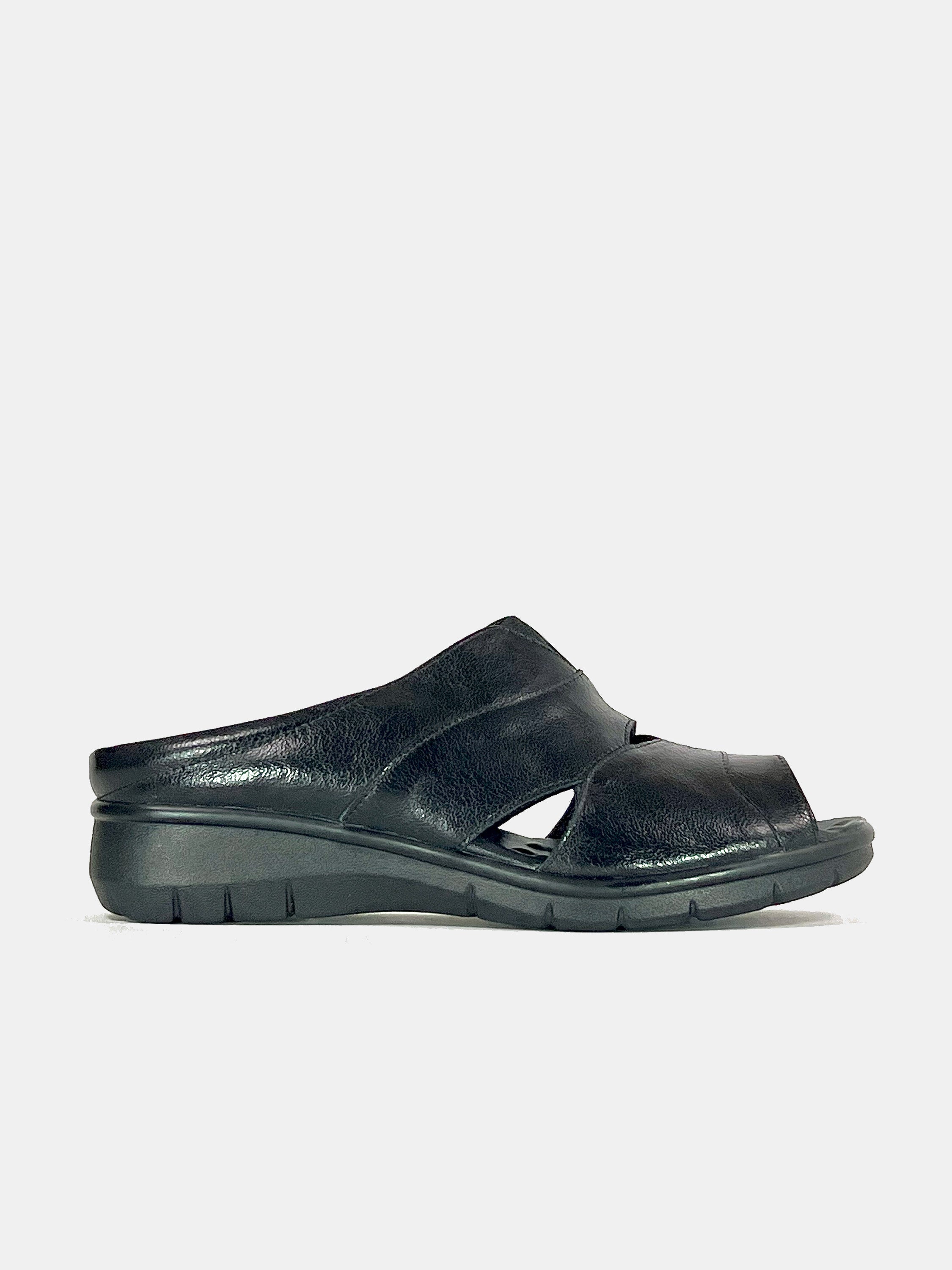 Michelle Morgan 18397-6 Women's Flat Sandals #color_Black