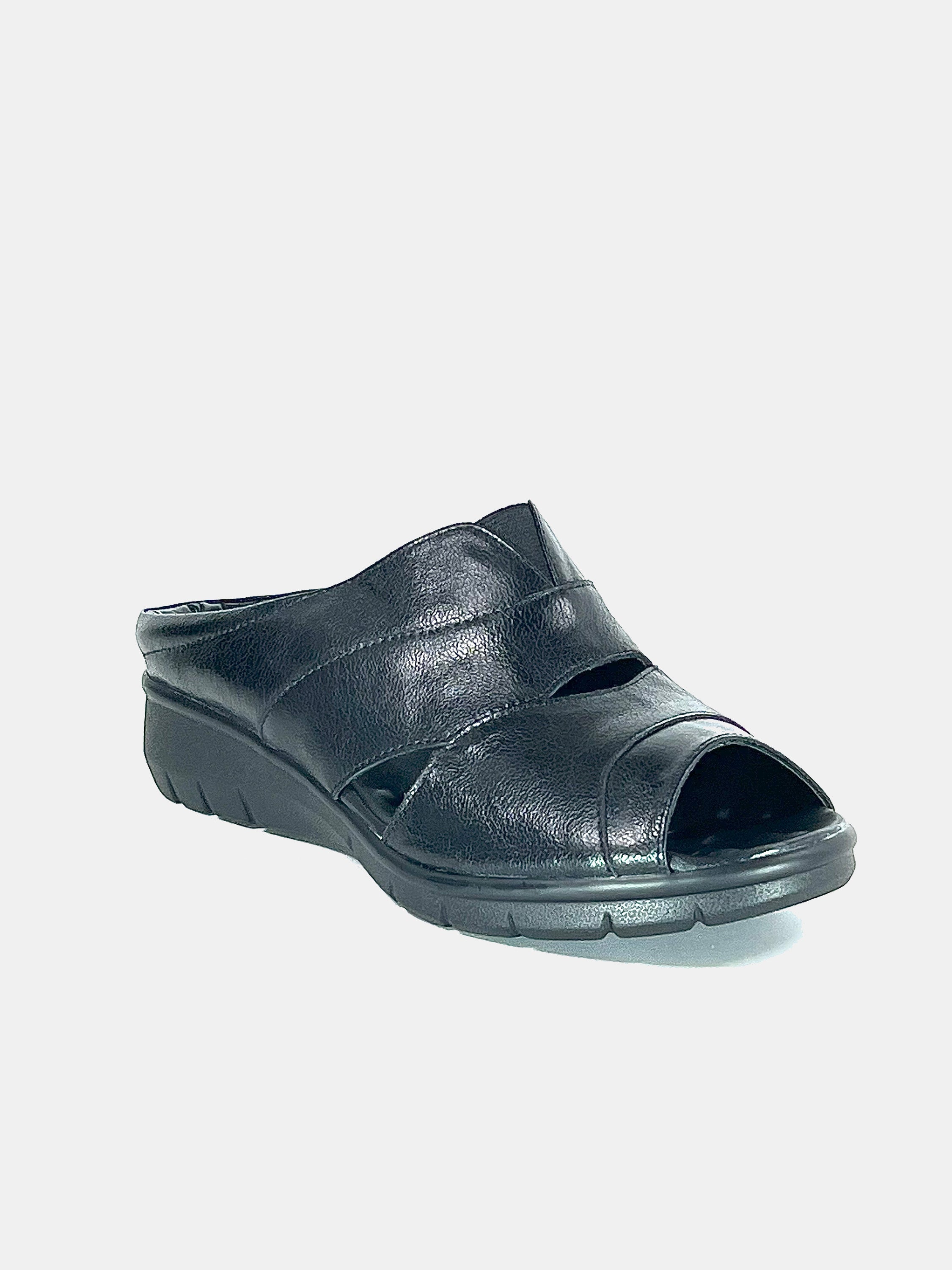 Michelle Morgan 18397-6 Women's Flat Sandals #color_Black