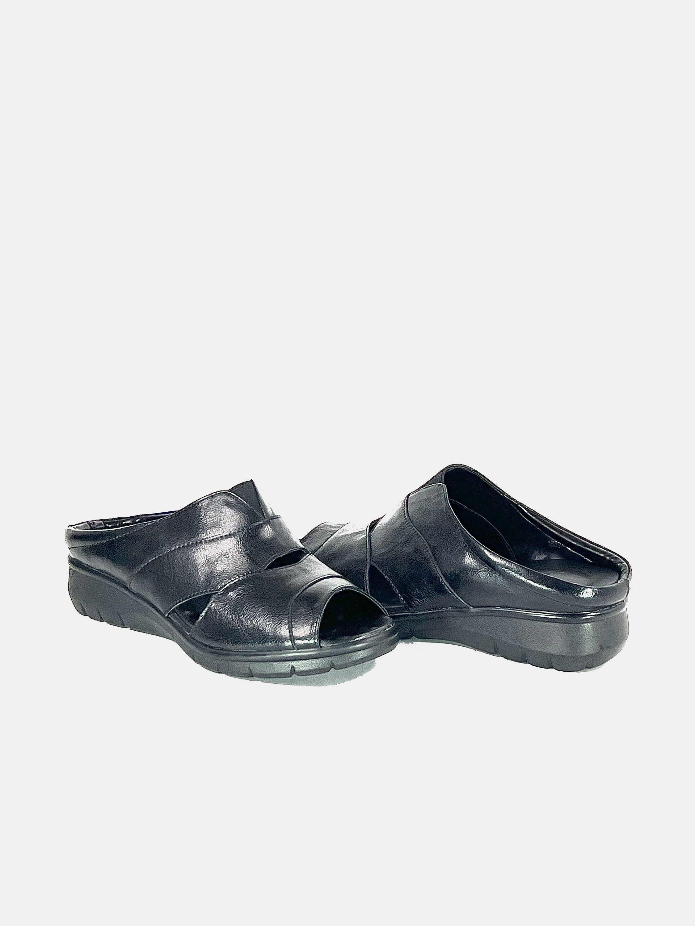Michelle Morgan 18397-6 Women's Flat Sandals #color_Black