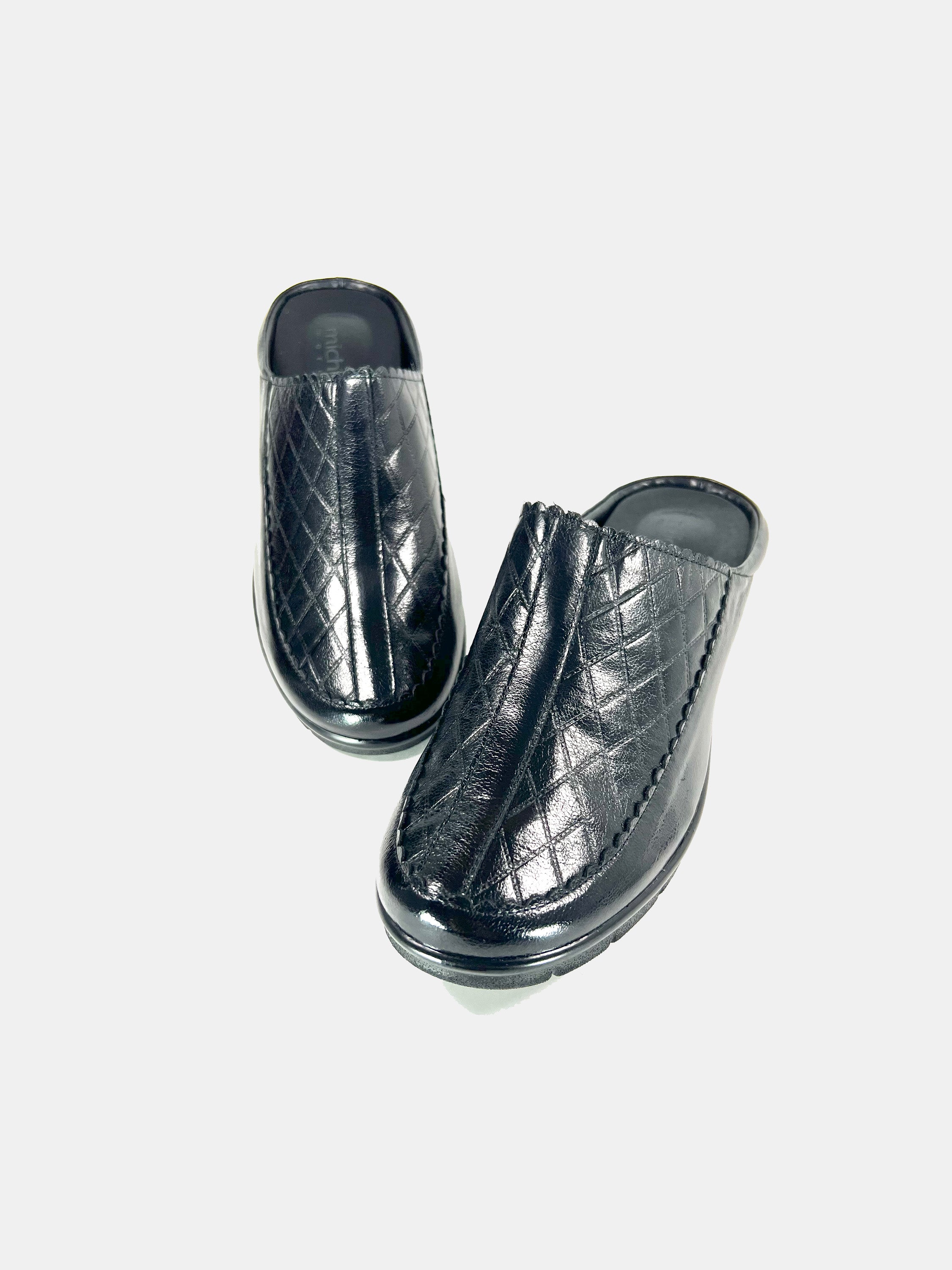 Michelle Morgan 18397-B5 Women's Mule Shoes #color_Black