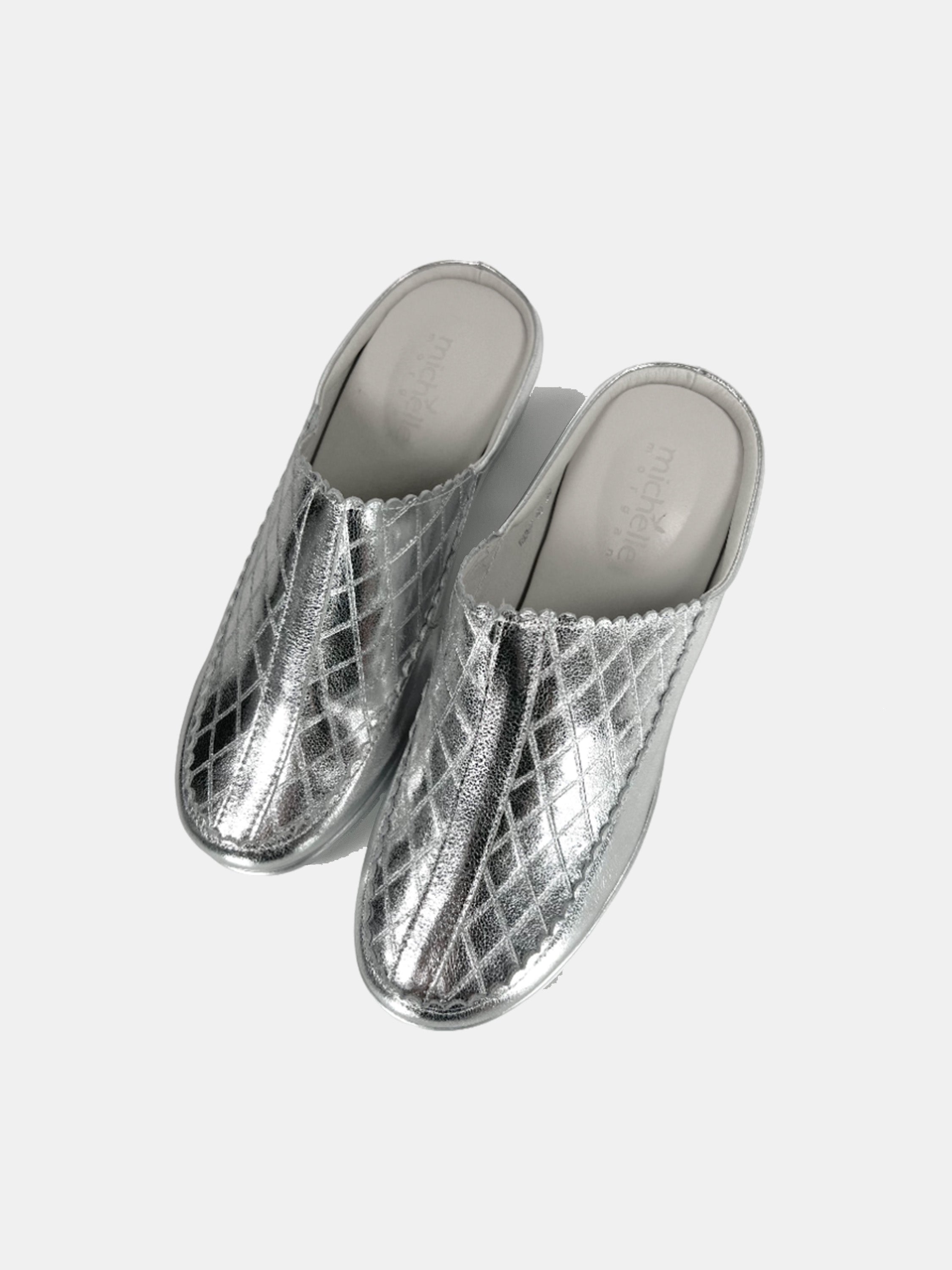 Michelle Morgan 18397-B5 Women's Mule Shoes #color_Silver