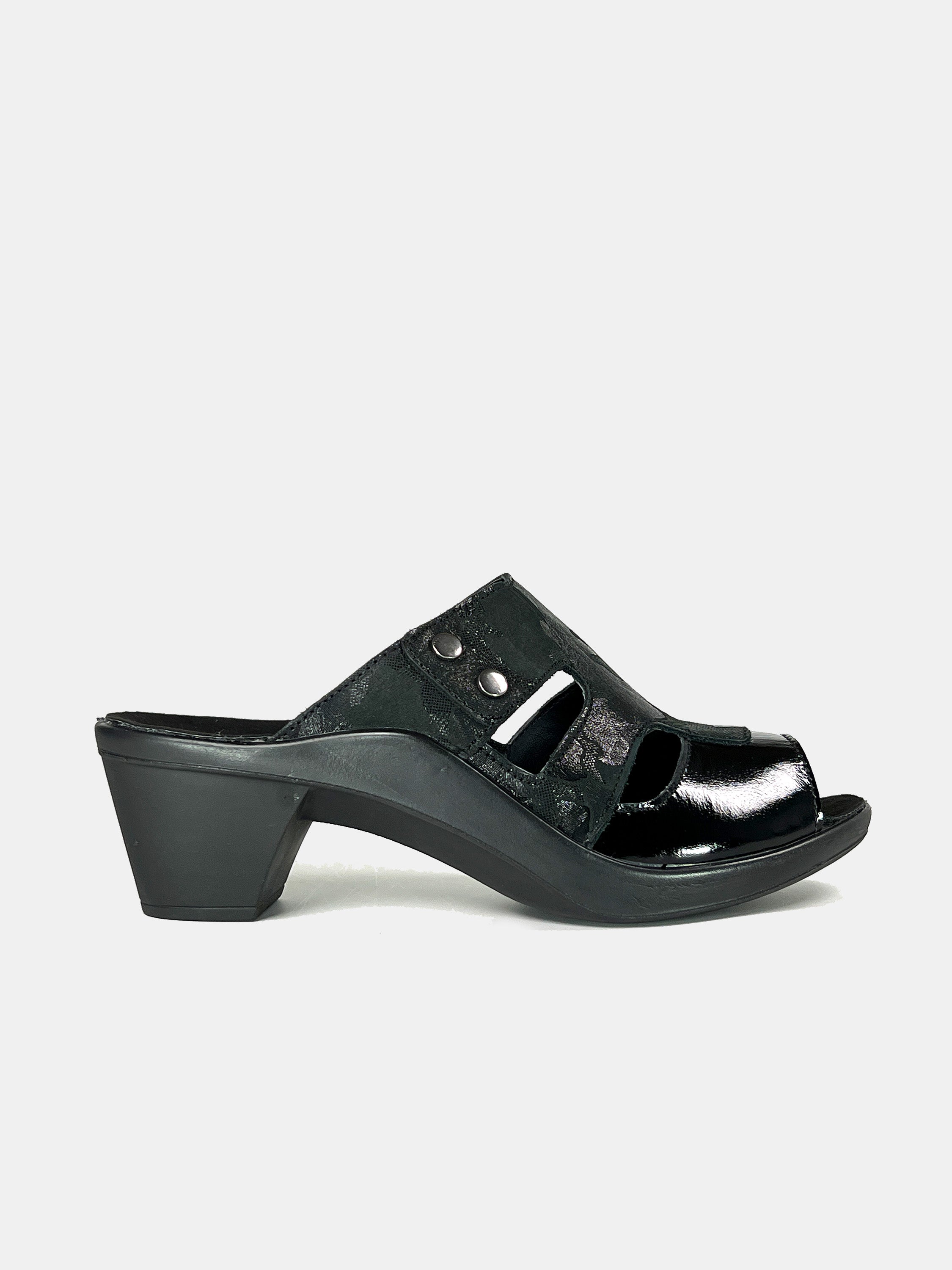 Romika 27107 Women's Heeled Sandals #color_Black