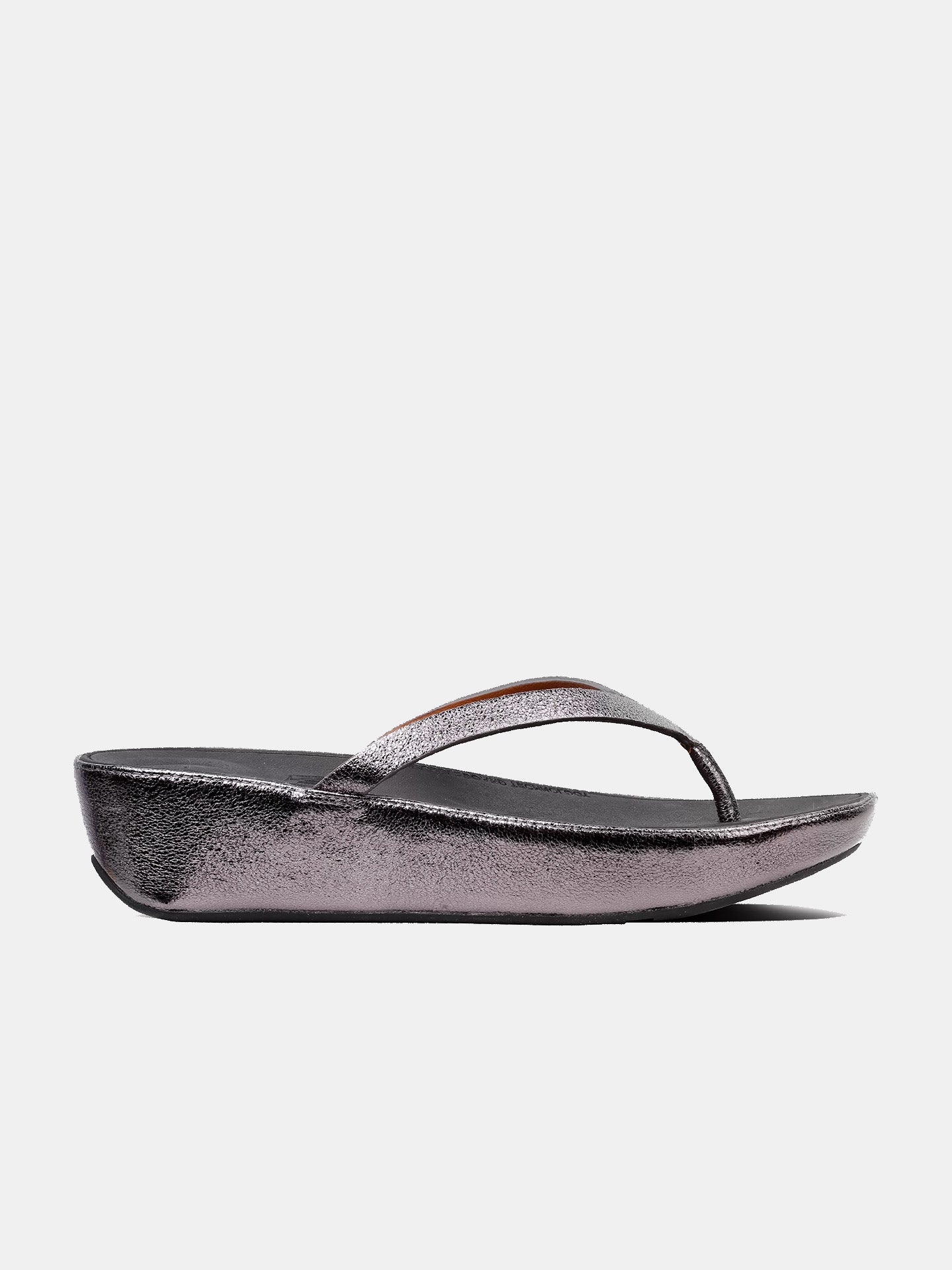 Fitflop Women's Linny Faux Leather Toe-Post Sandals #color_Gray
