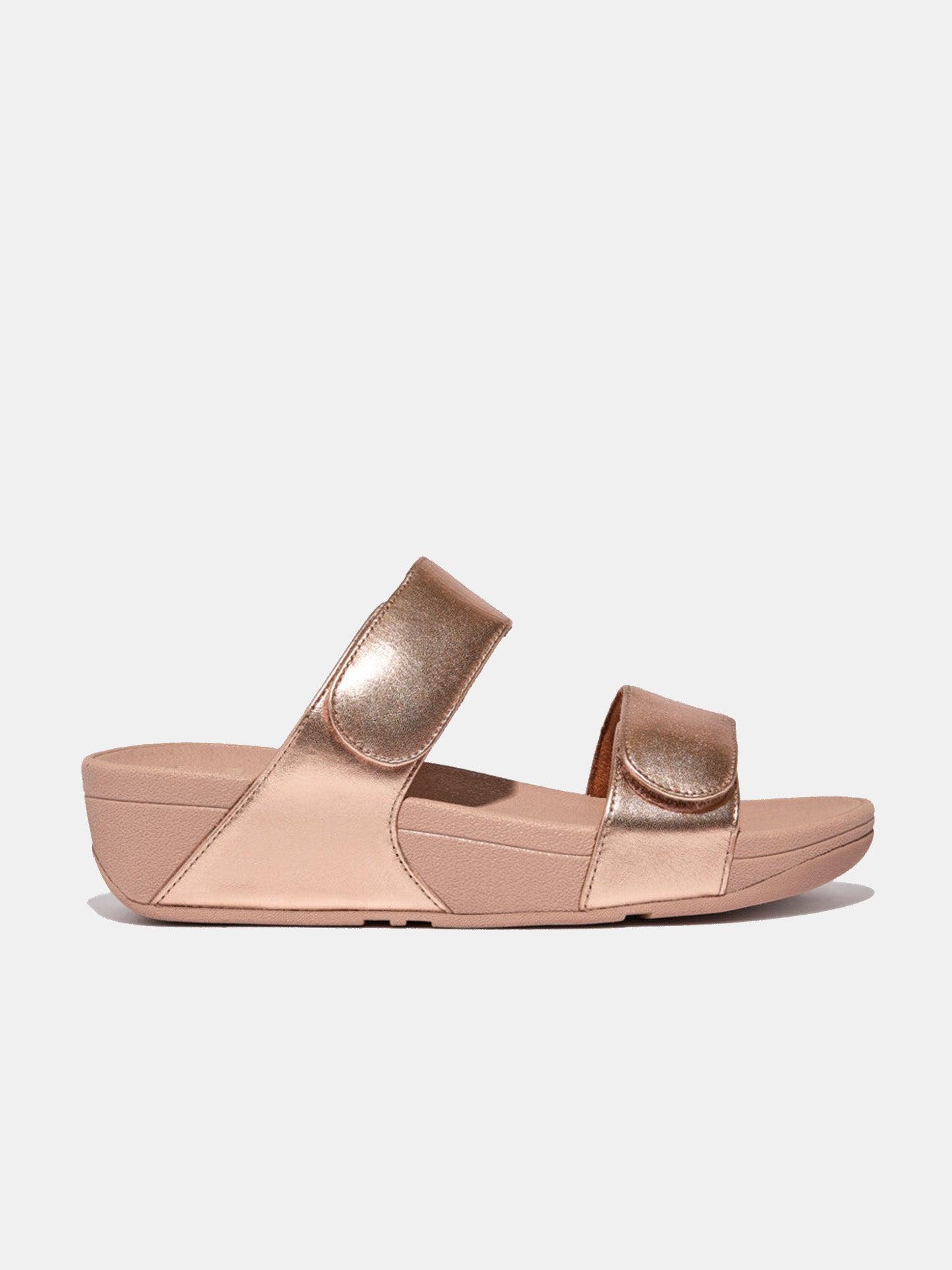 Fitflop Women's Lulu Adjustable Leather Slides #color_Pink