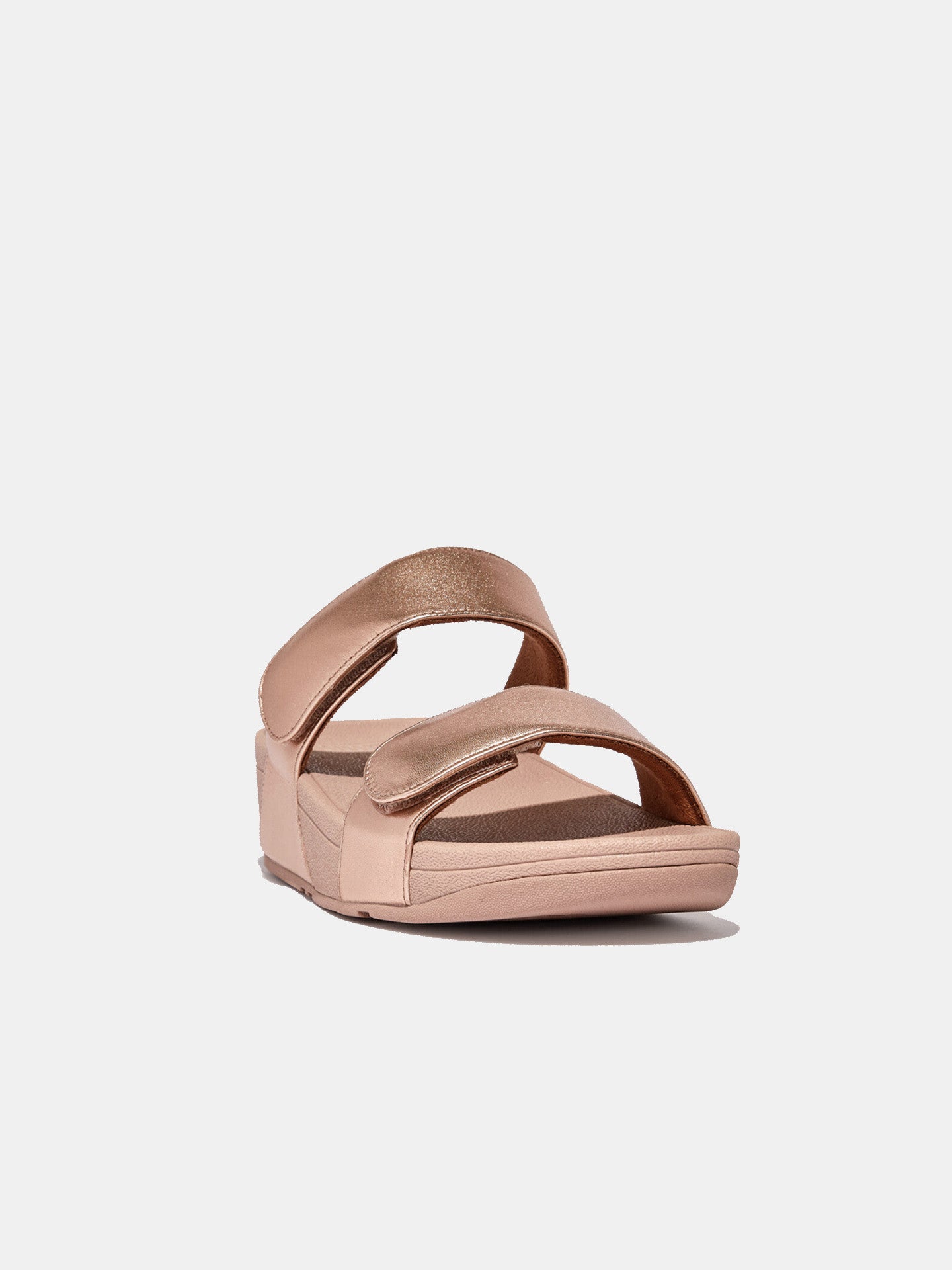 Fitflop Women's Lulu Adjustable Leather Slides #color_Pink