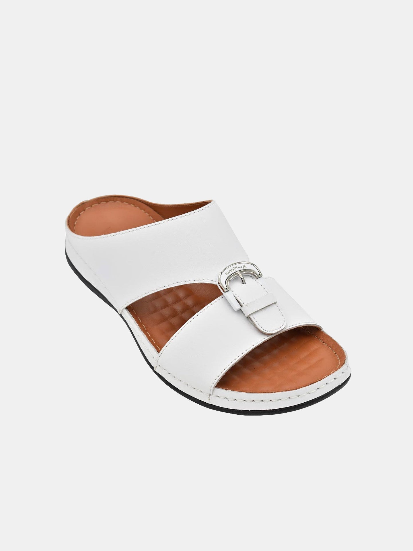 Al Maidan K-792 Men's Arabic Sandals #color_White