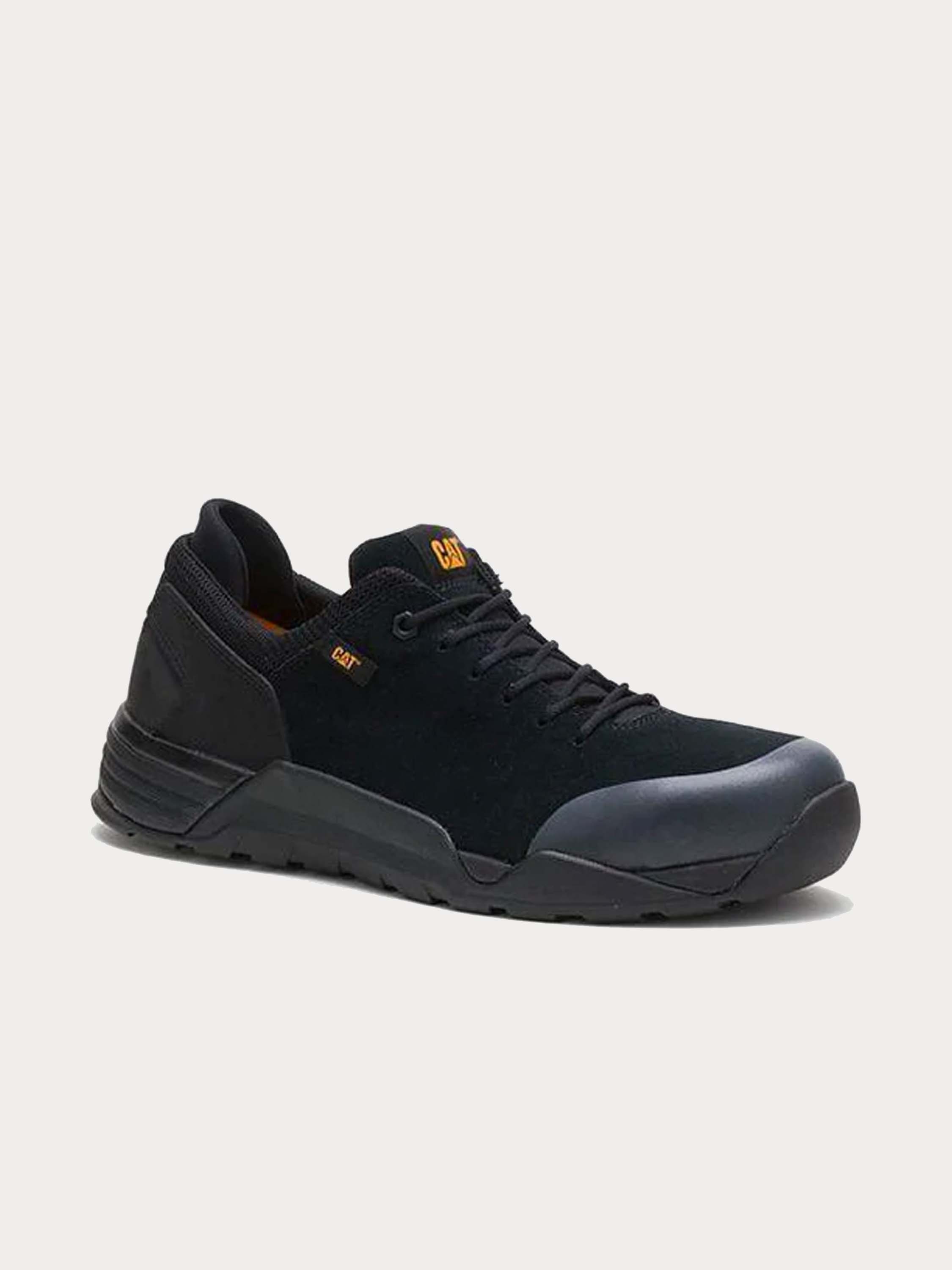 Caterpillar Men's Sprint Suede Alloy Toe CSA Safety Shoe #color_Black