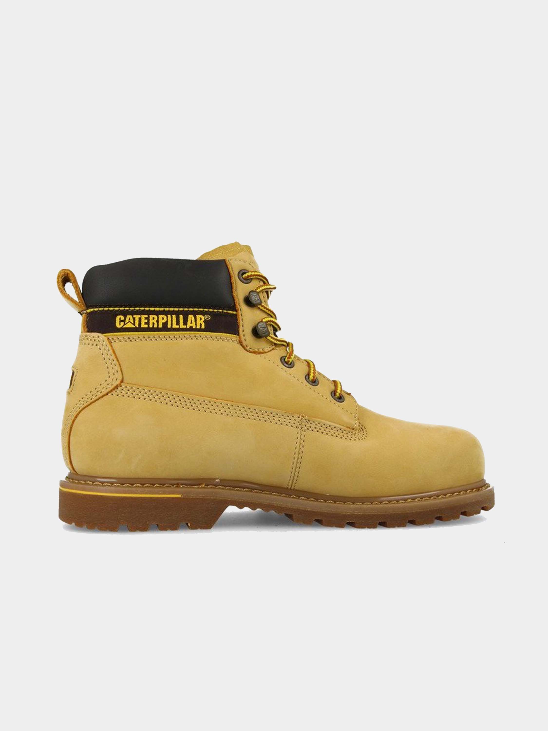 Caterpillar Men's Holton Steel Toe S3 HRO SRC Work Boot #color_Yellow