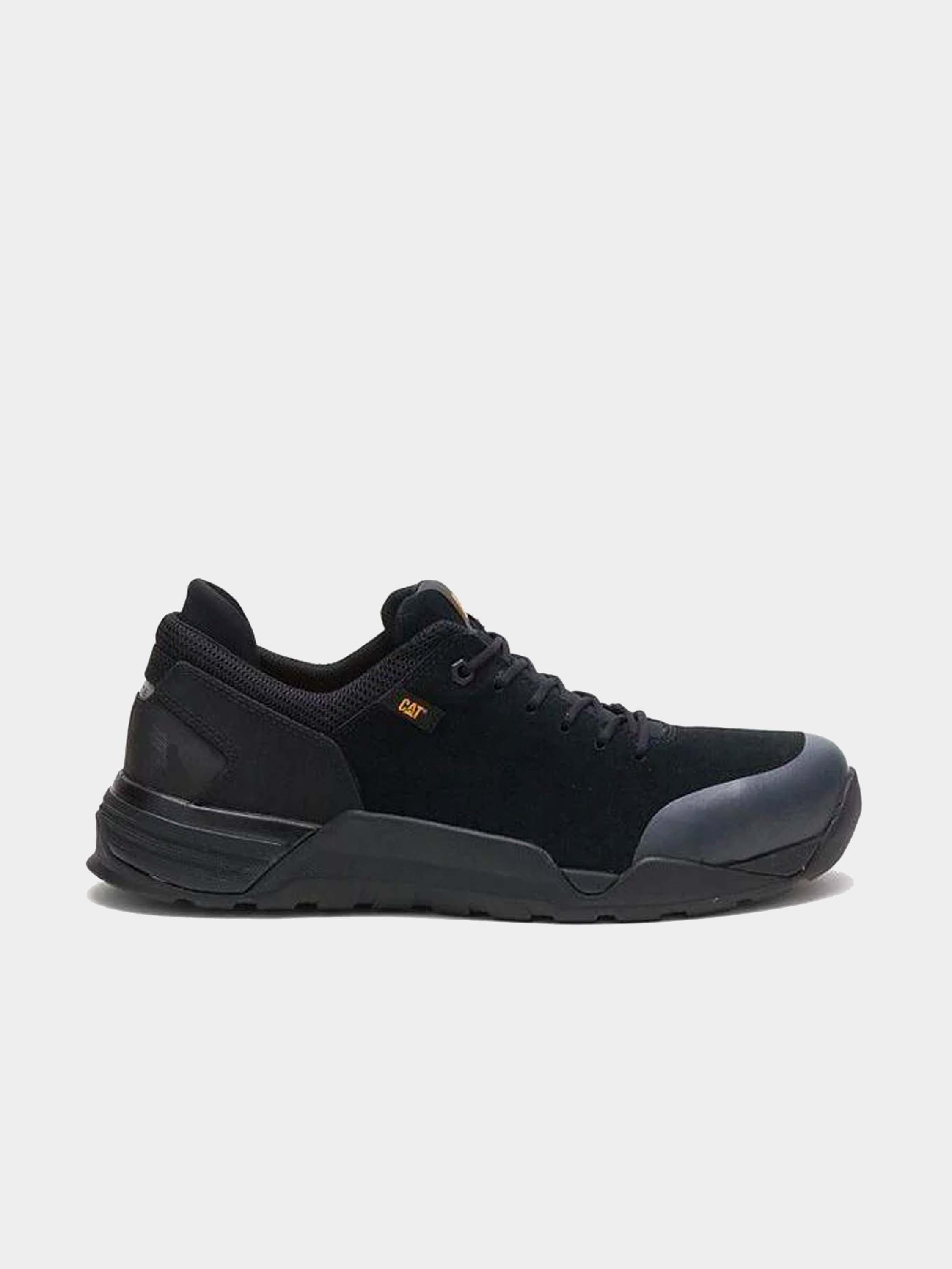 Caterpillar Men's Sprint Suede Alloy Toe Work Shoe #color_Black