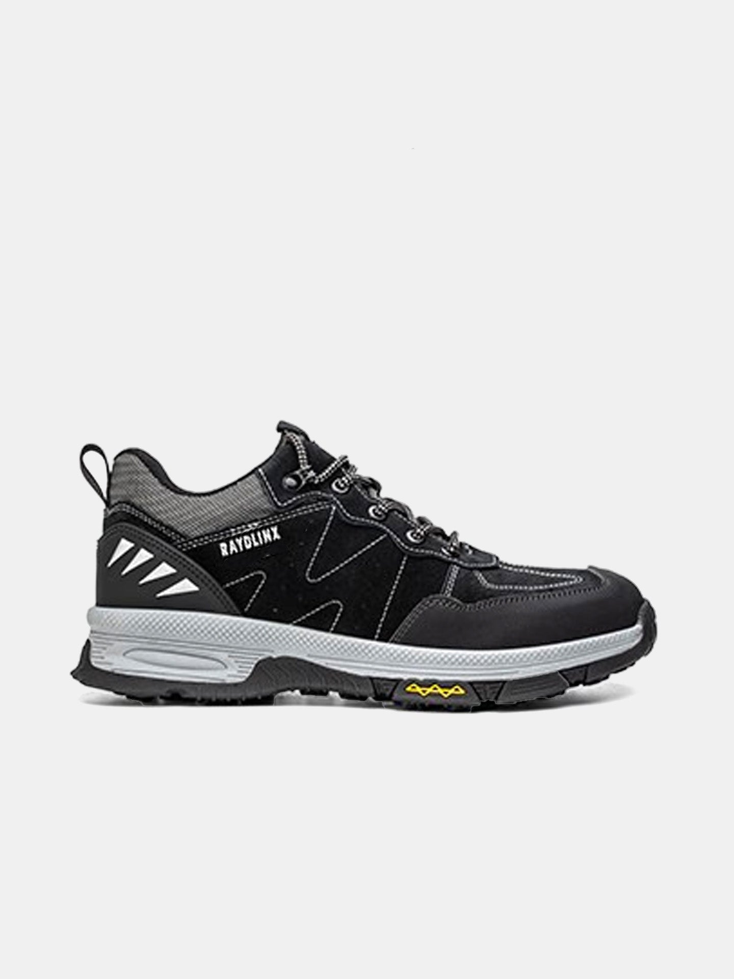 Raydlinx Men's Mountain Hiking Walking Shoes #color_Black