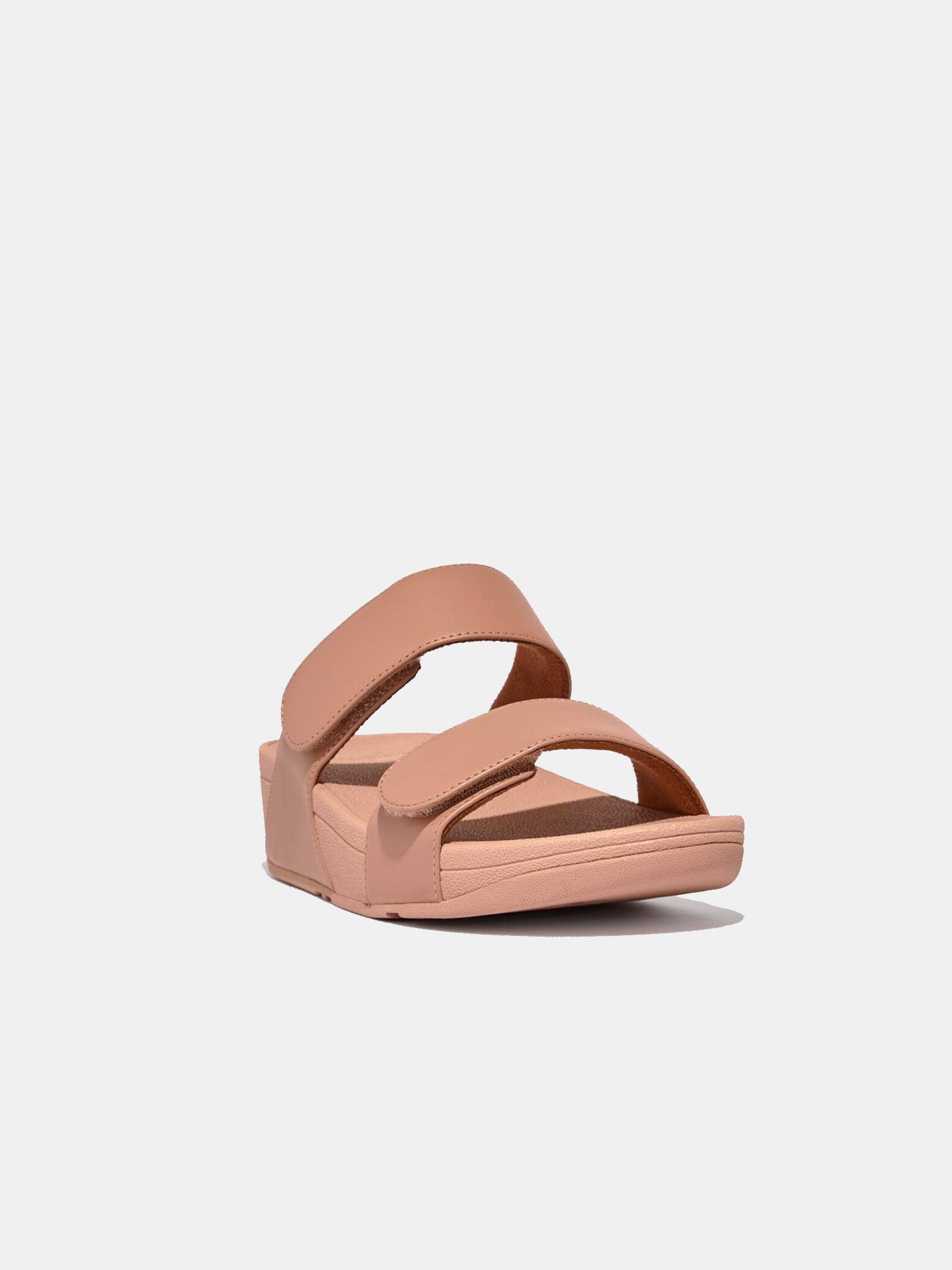 Fitflop Women's Lulu Adjustable Leather Slides #color_Beige