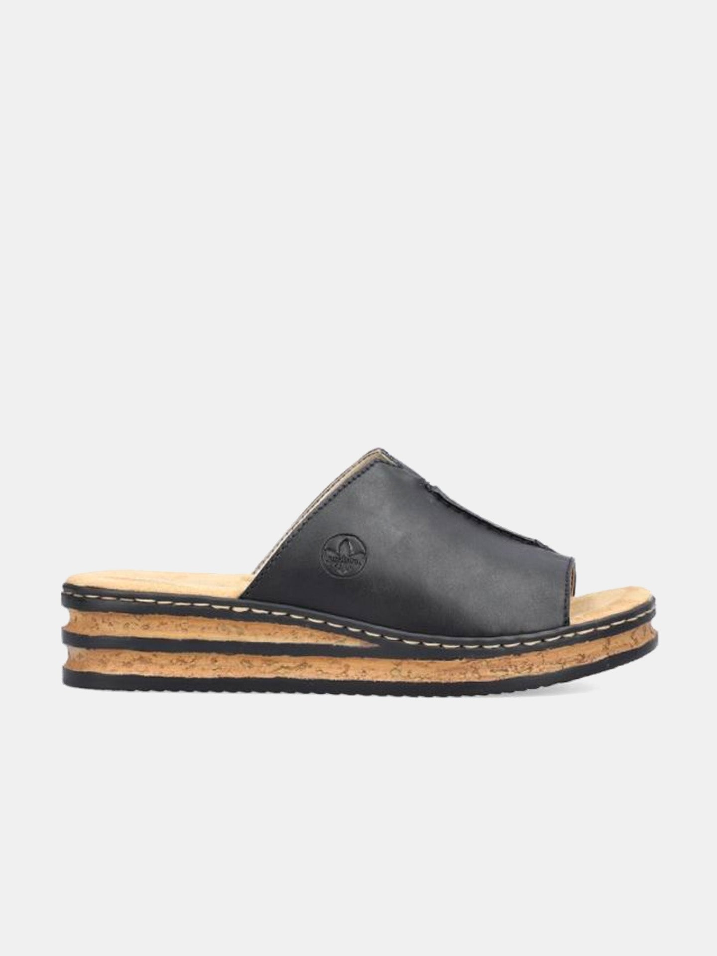 Rieker 629M9 Women's Slider Sandals #color_Black