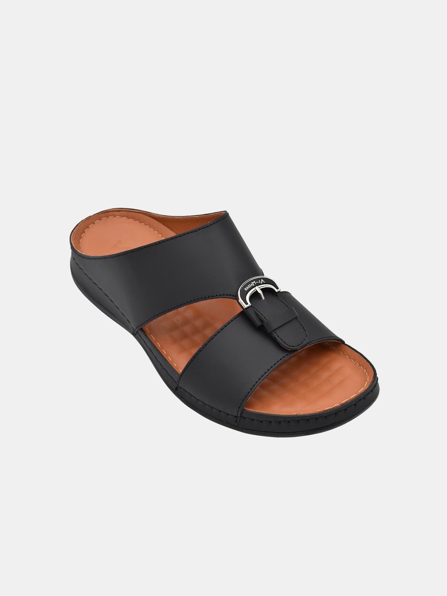 Al Maidan K-792 Men's Arabic Sandals #color_Black