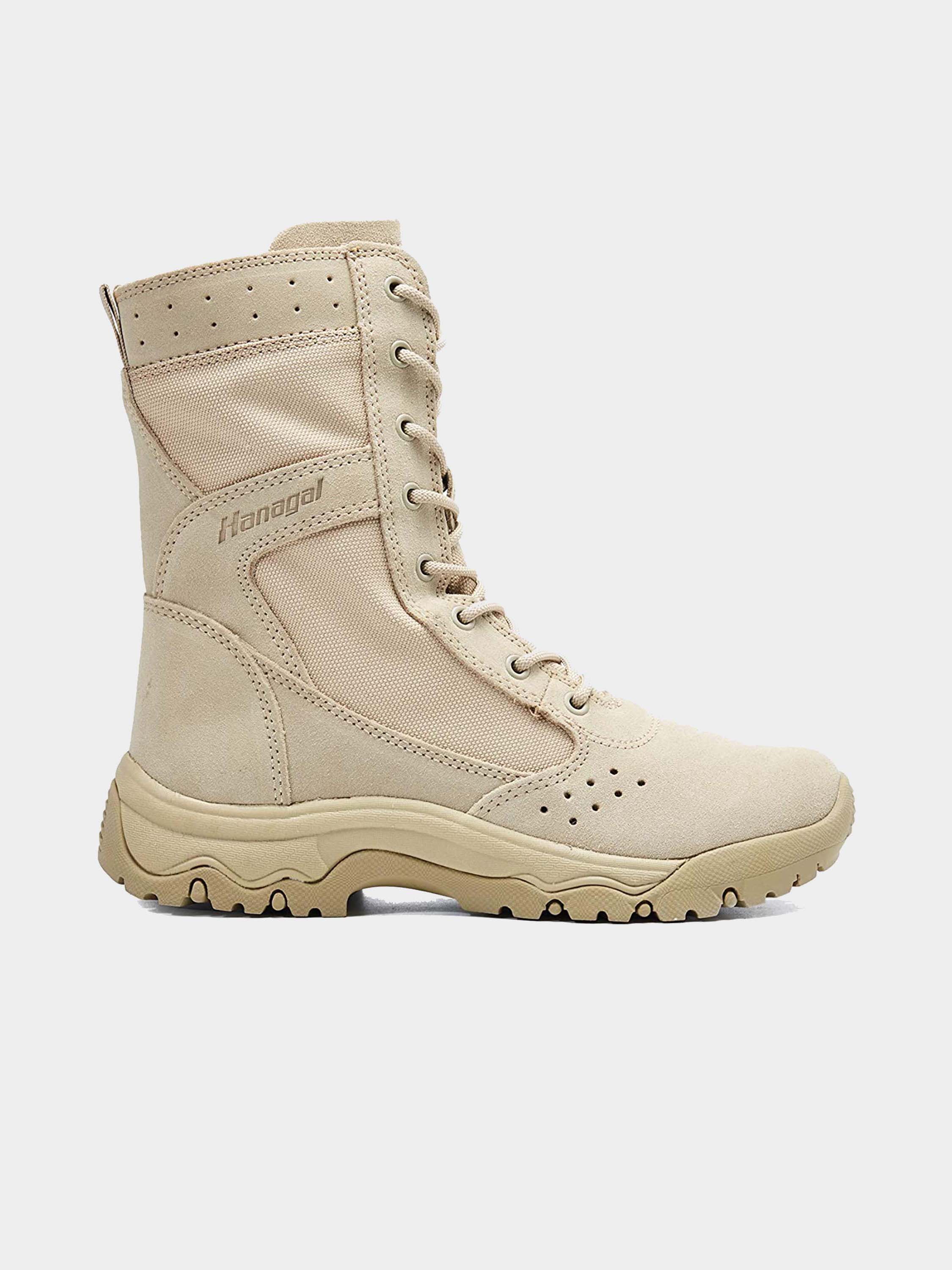 Hanagal Women's Thor Military Desert Boots #color_Beige