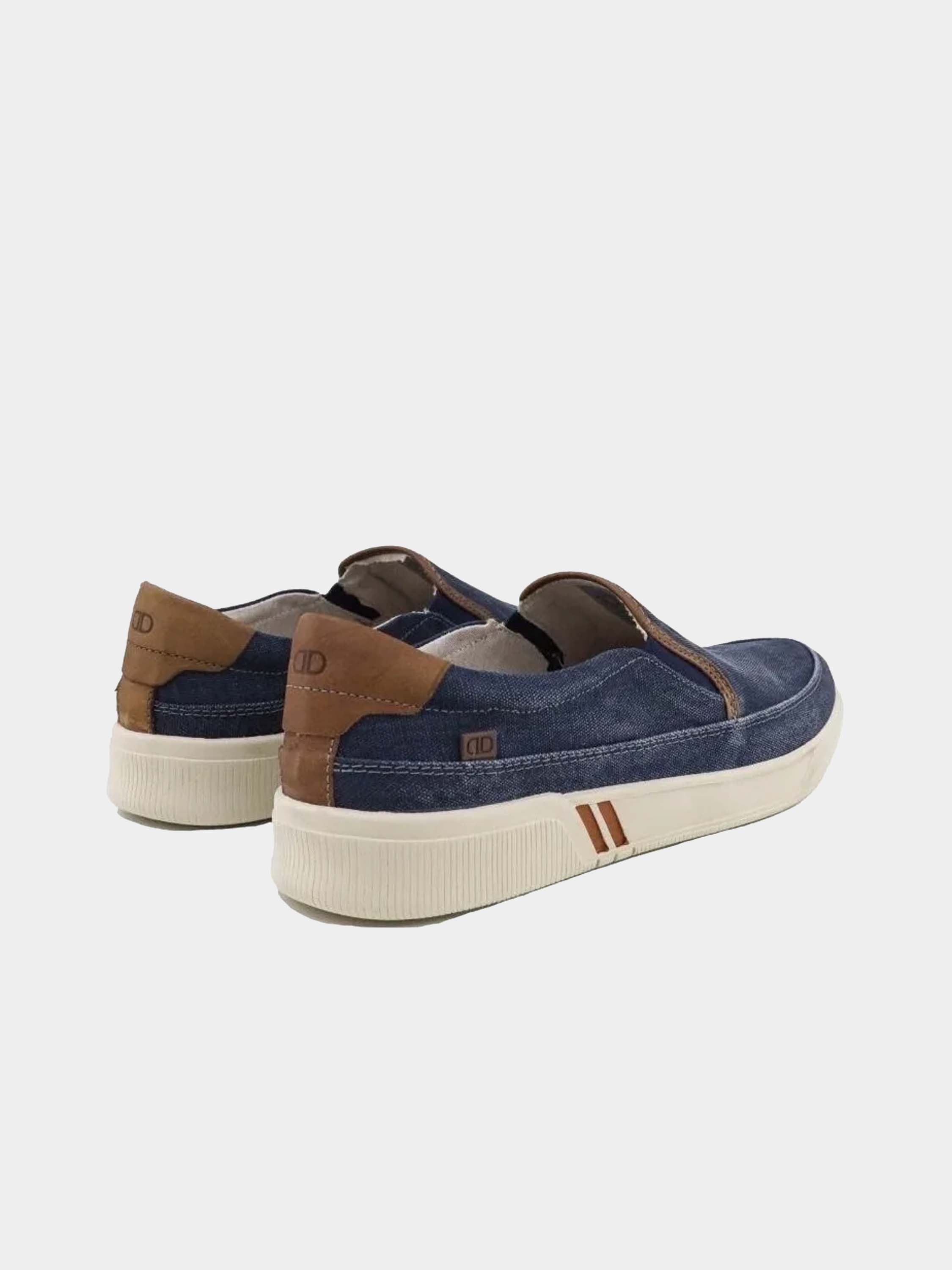 Democrata Skip Men's Slip On Shoes #color_Blue
