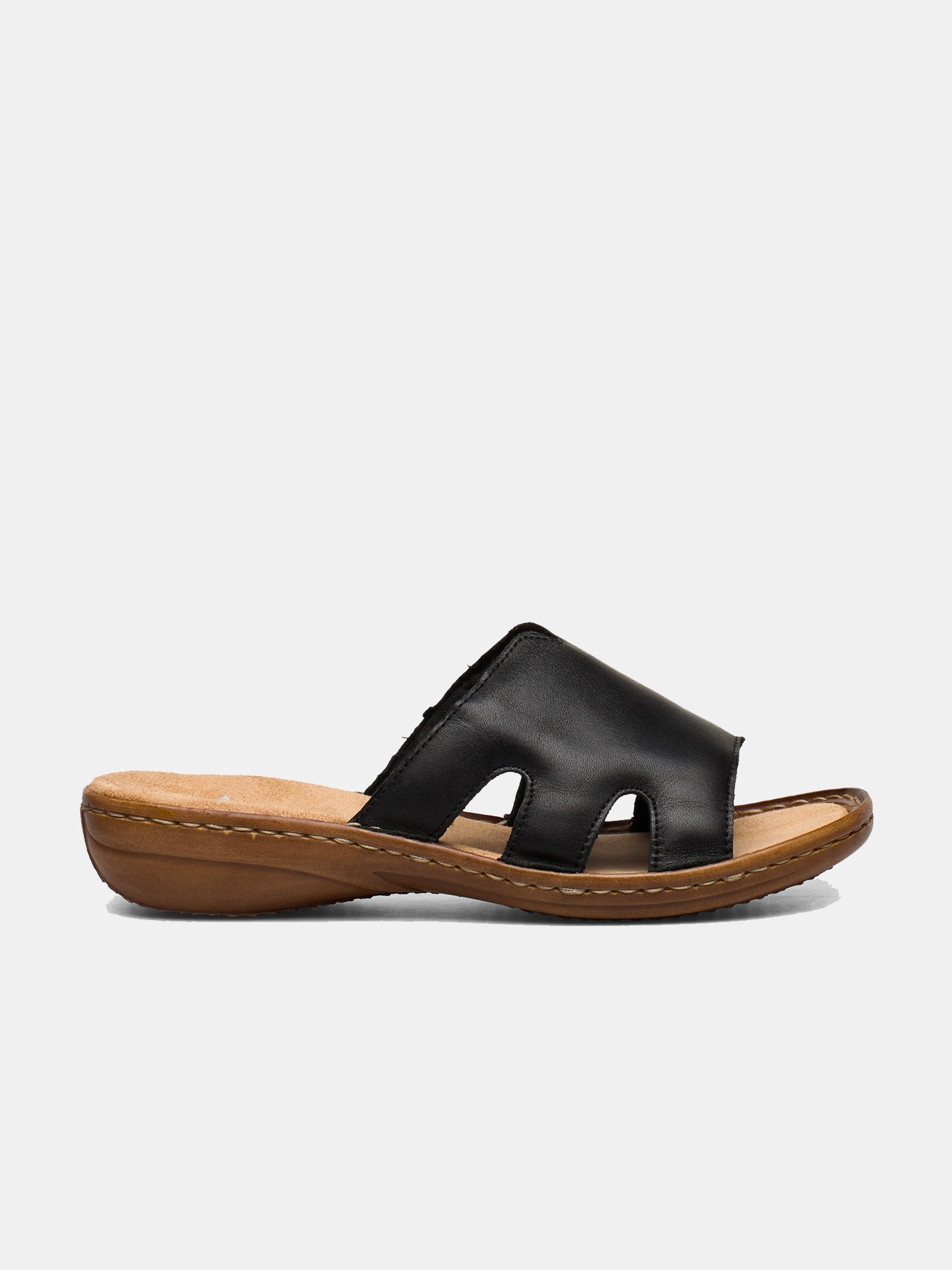 Rieker 60824 Women's Slider Sandals #color_Black
