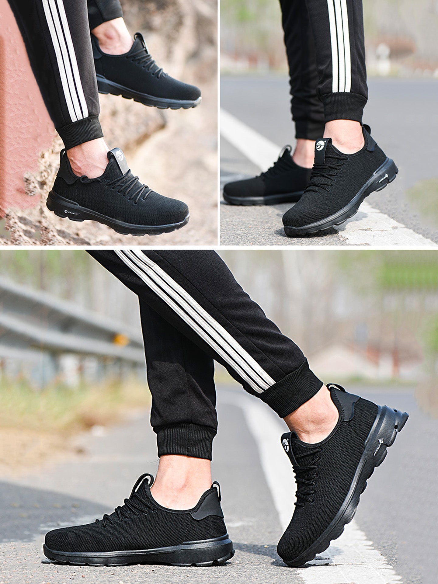 Raydlinx JK 701 Safety Shoes #color_Black