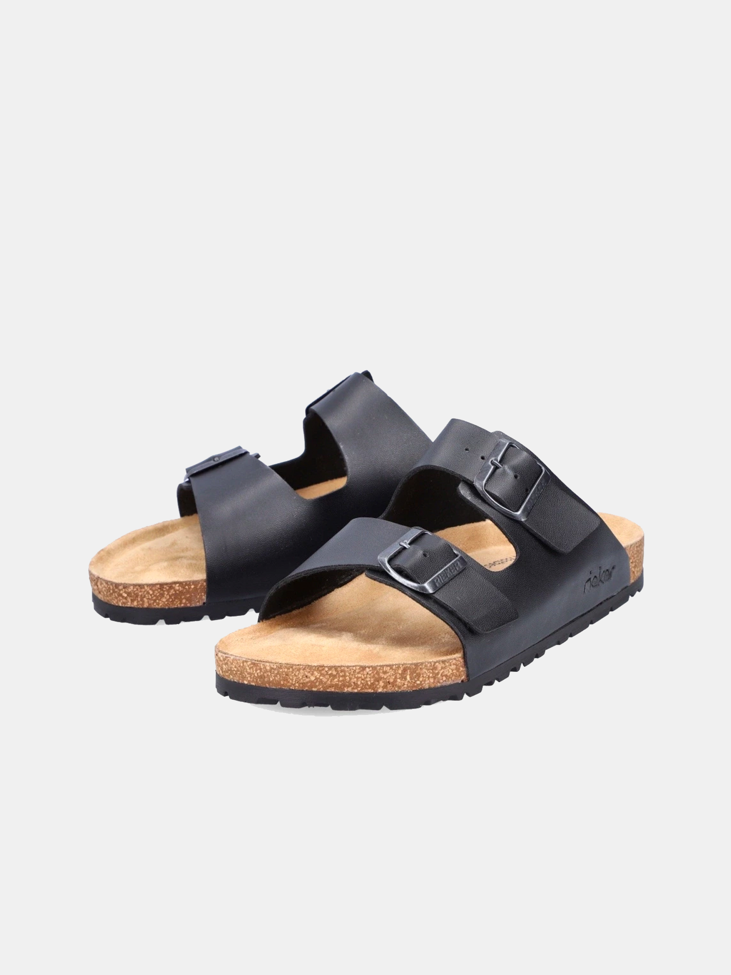 Rieker 22190 Men's Slider Sandals #color_Black