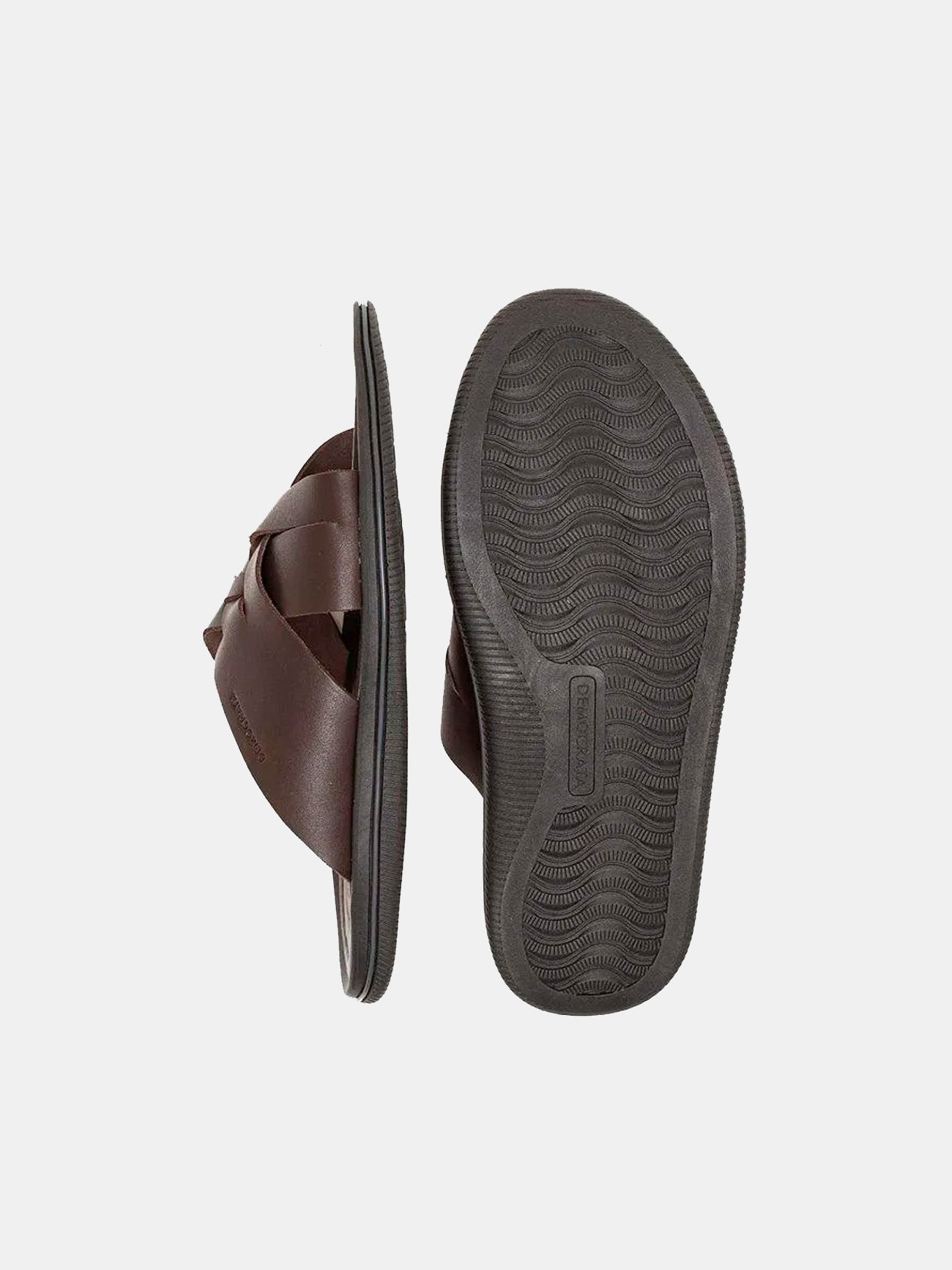 Democrata Men's Easy Groove Sandals #color_Brown