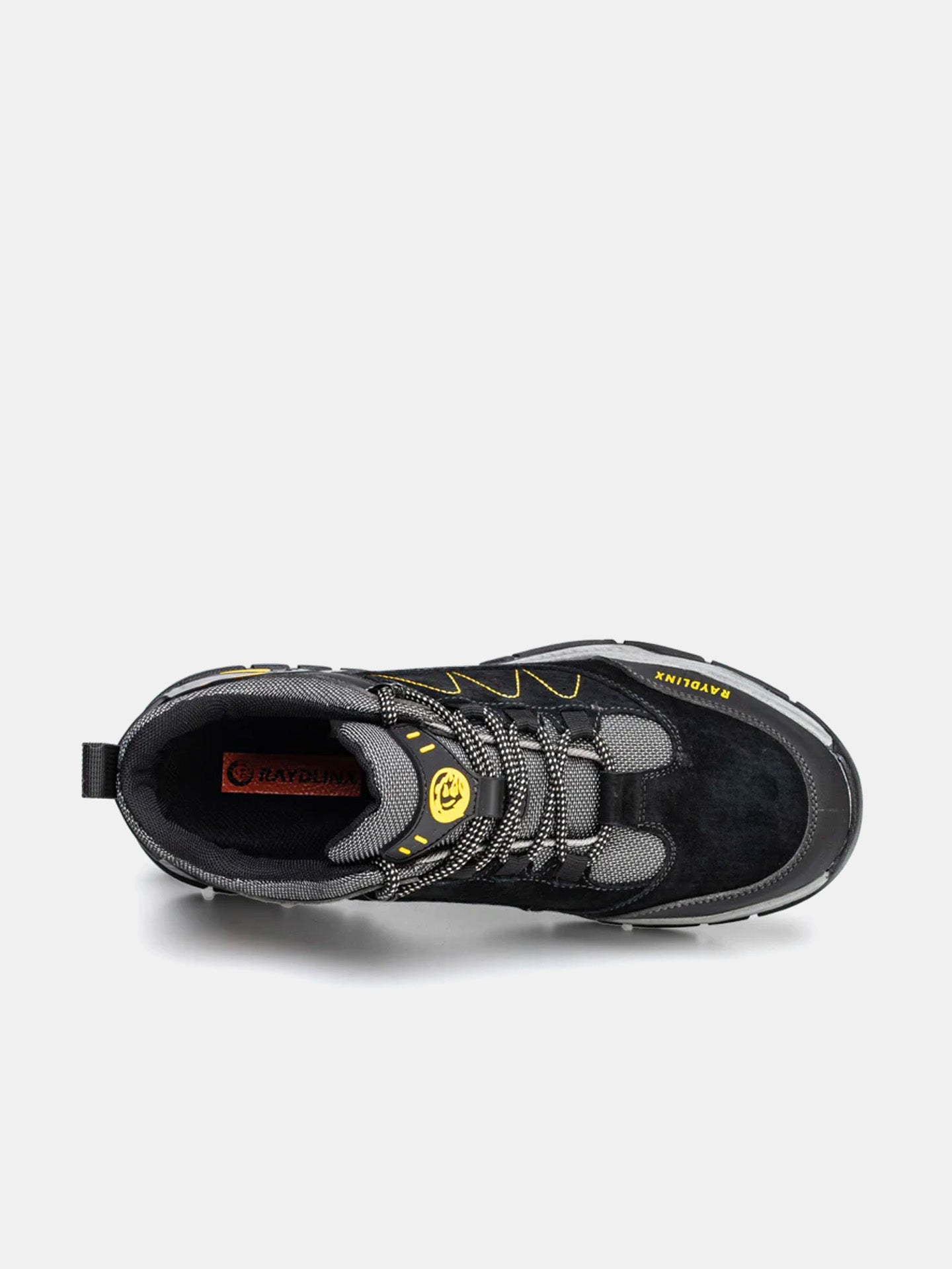 Raydlinx Men's Mountain Hiking Walking Shoes #color_Black
