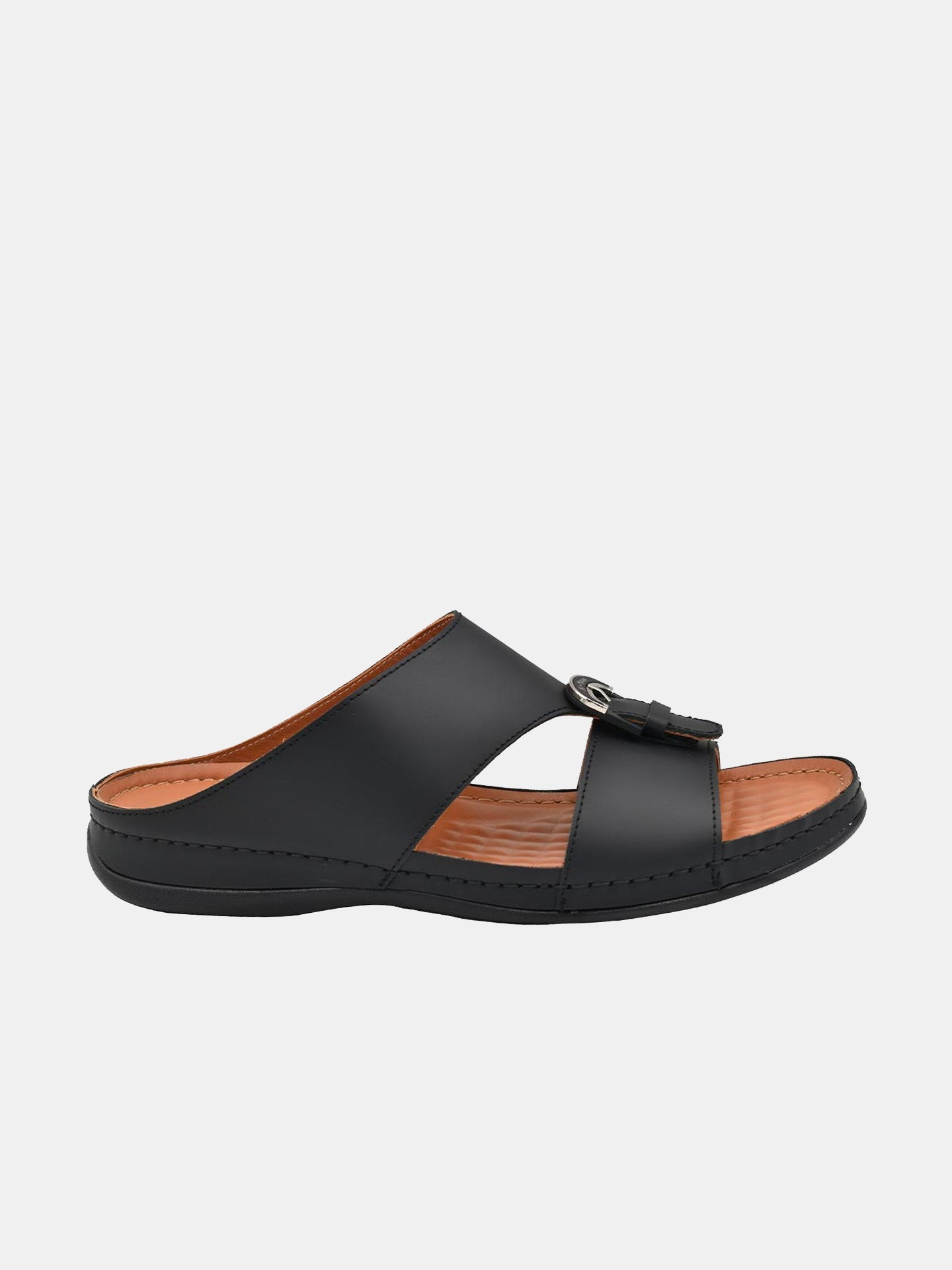 Al Maidan K-792 Men's Arabic Sandals #color_Black