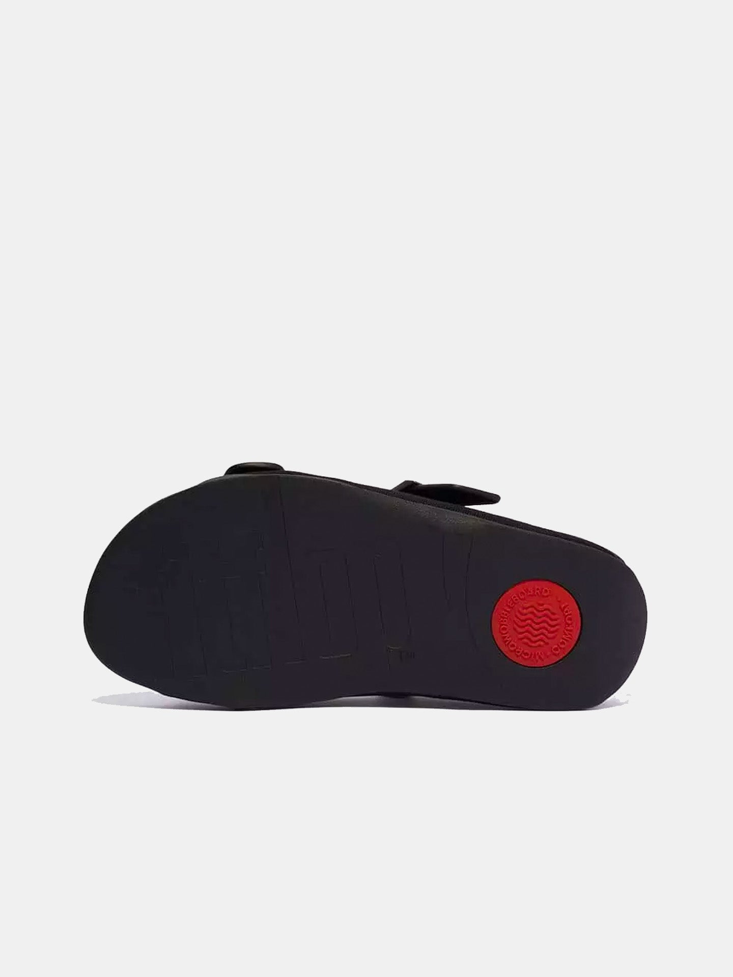 Fitflop Men's Gogh Moc Buckle Canvas Slides #color_Black